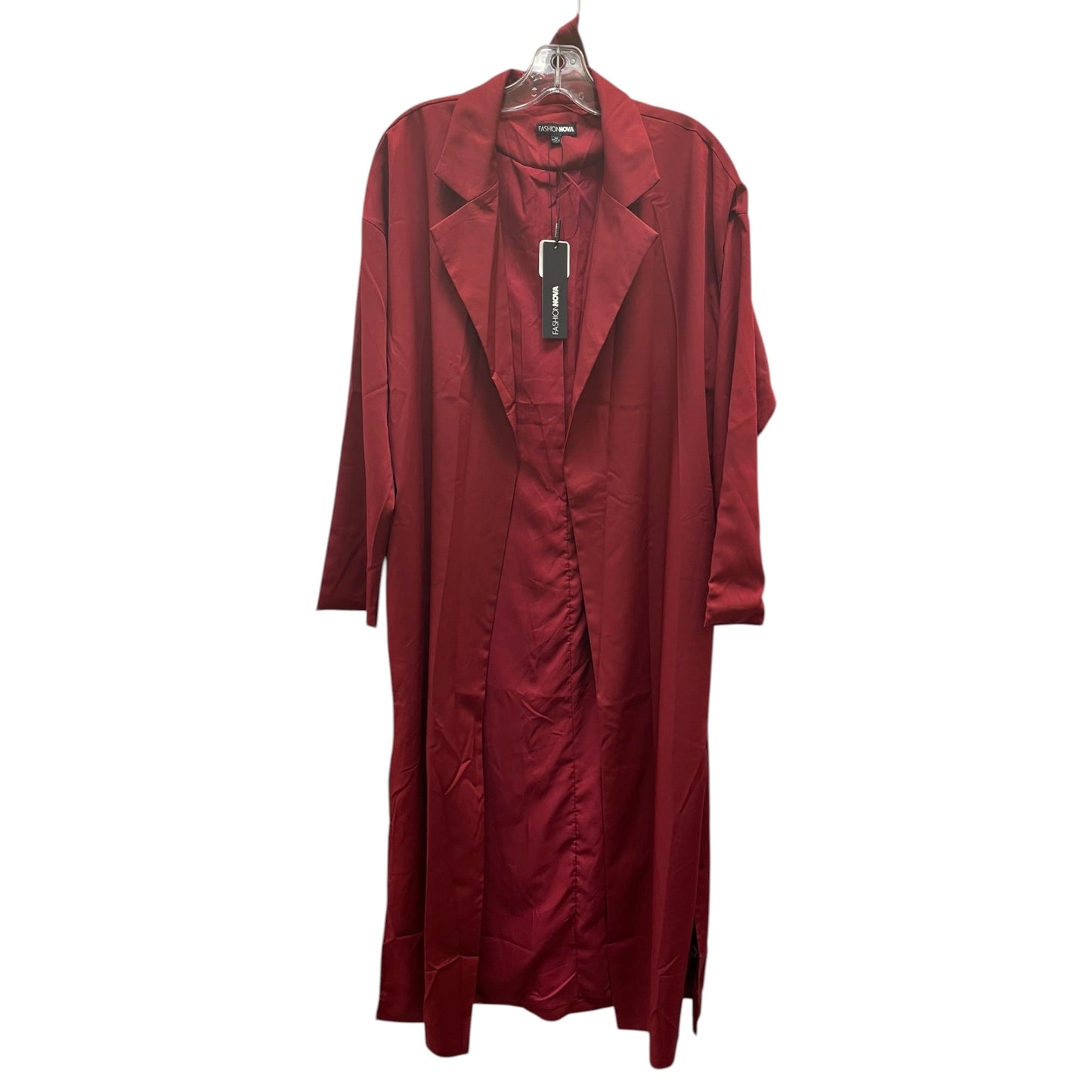 Dress Party Long By Fashion Nova In Maroon, Size:M