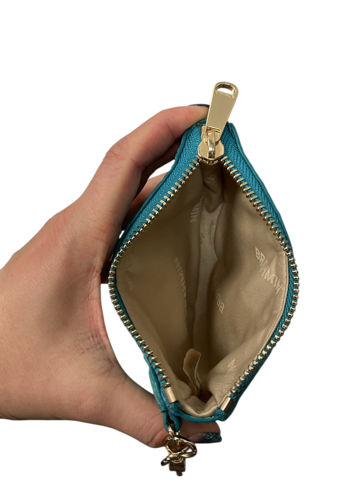 Coin Purse Designer By Brahmin In Blue, Size:Small