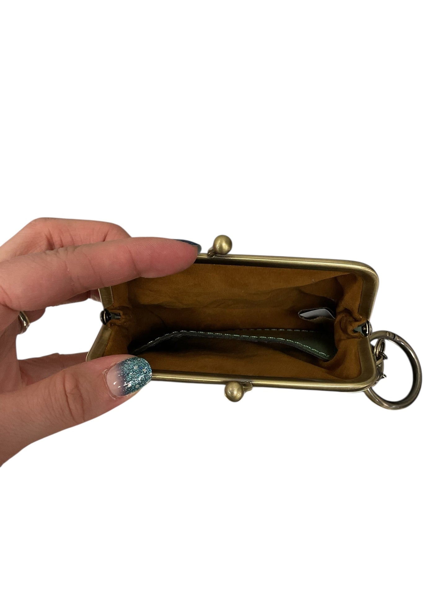 Coin Purse Designer By Patricia Nash In Green, Size:Small