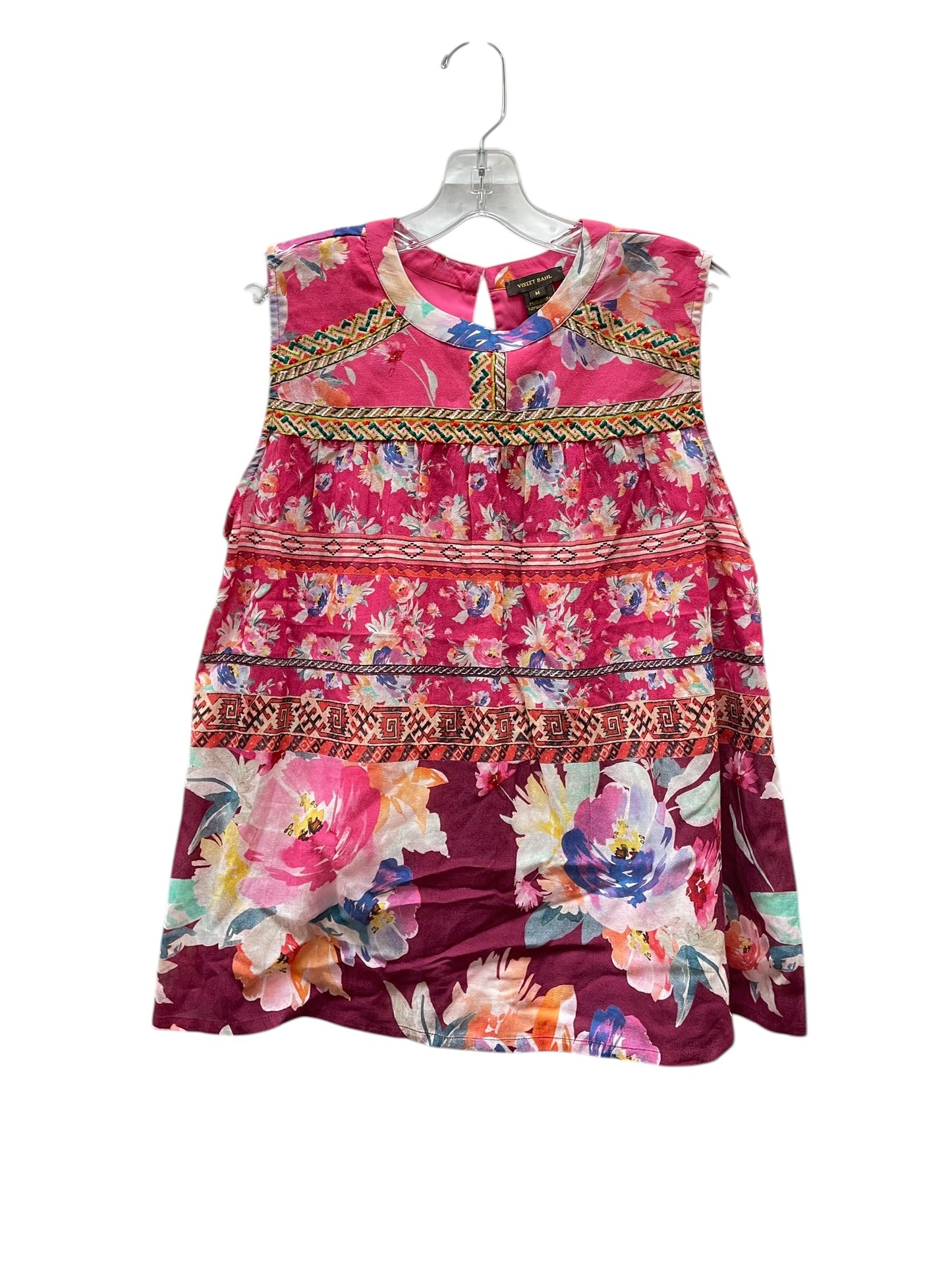 Top Sleeveless By Anthropologie In Pink, Size:M