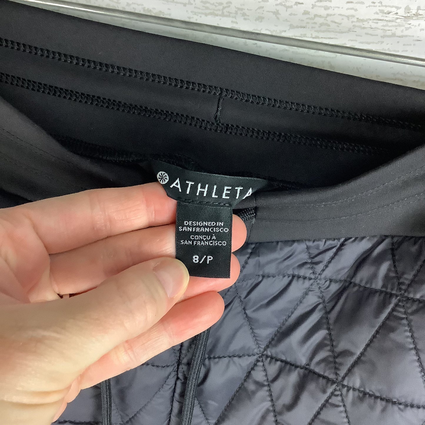 Athletic Pants By Athleta In Black, Size: 8 petite