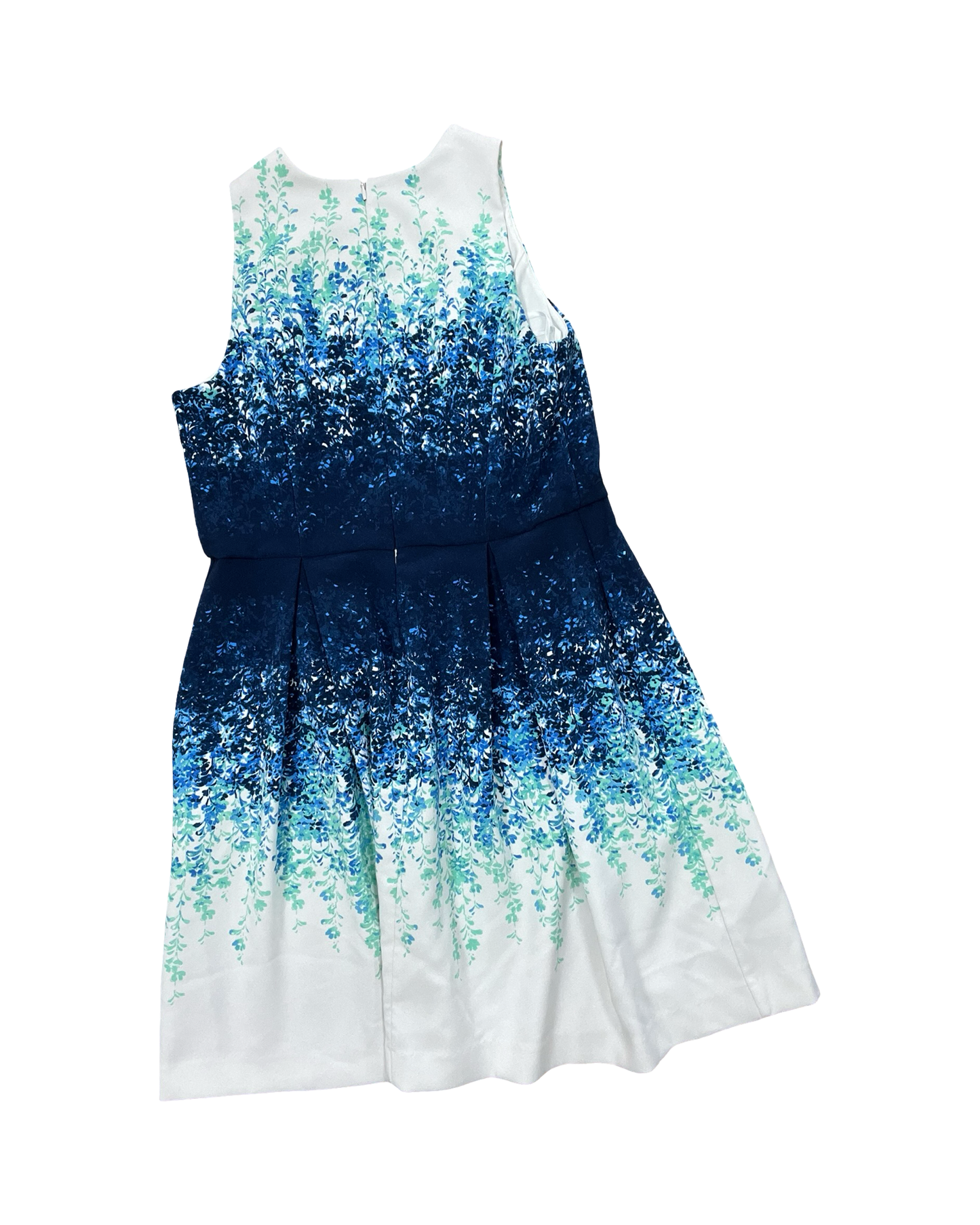 Dress Casual Midi By Luxe In Blue & White, Size:16