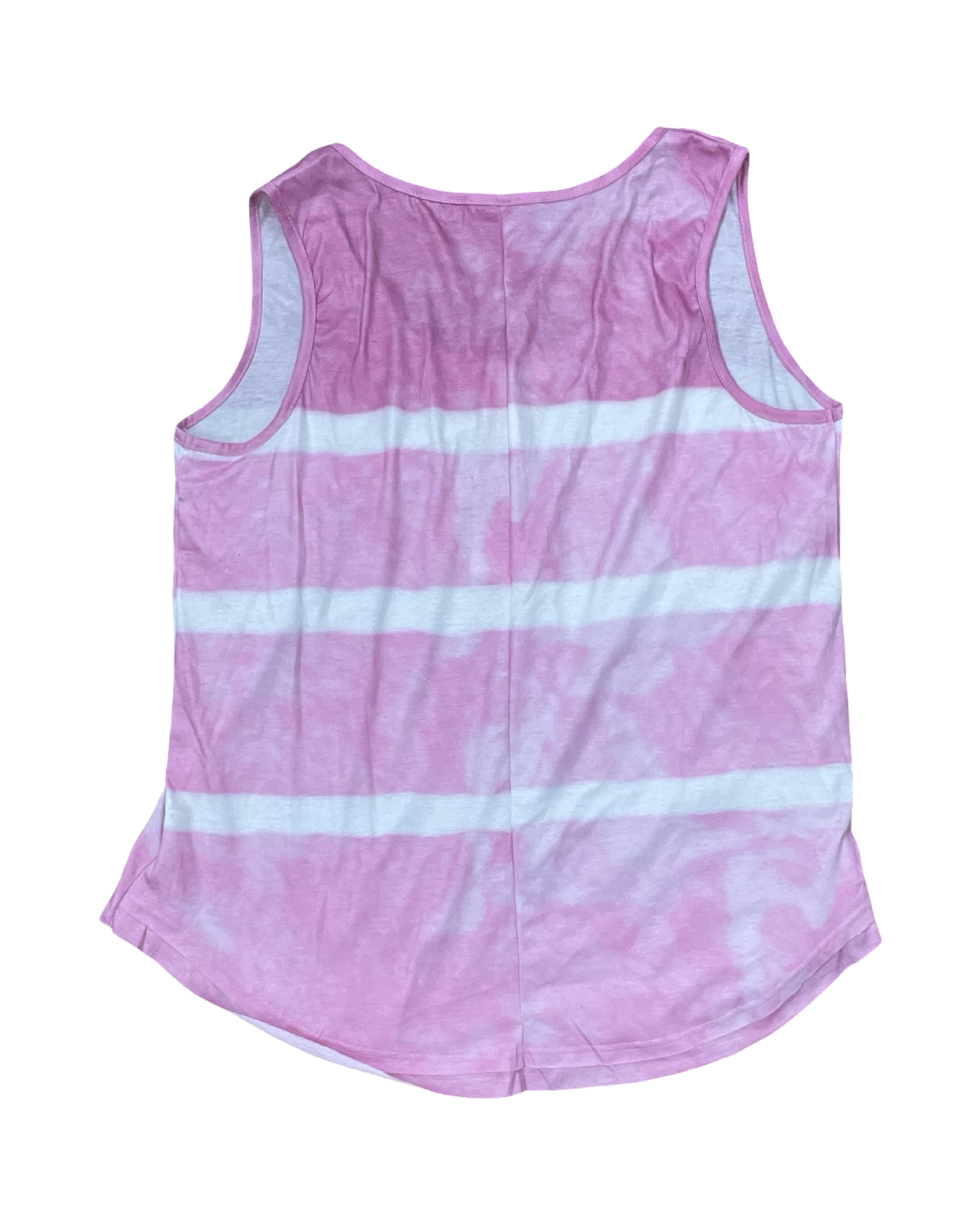 Top Sleeveless By Clothes Mentor In Pink & White, Size:Xl