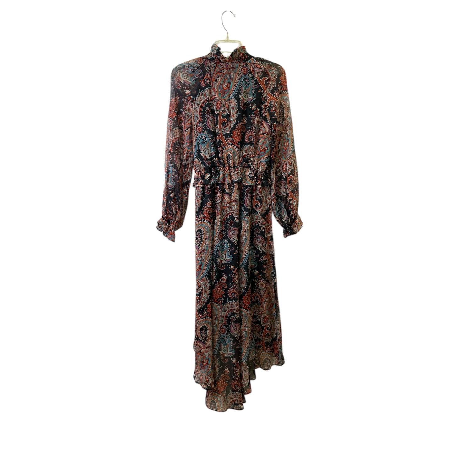 Dress Casual Maxi By Banana Republic In Paisley Print, Size:Xs