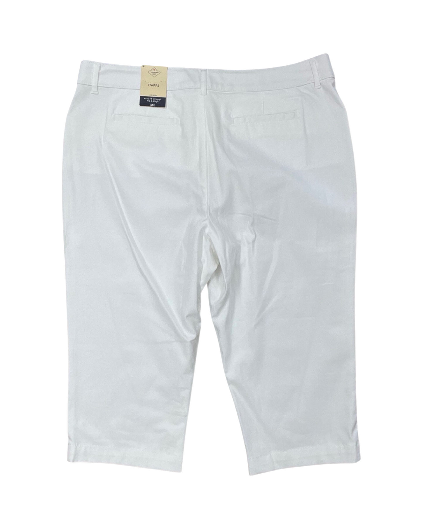 Pants Cropped By St Johns Bay In White, Size:18