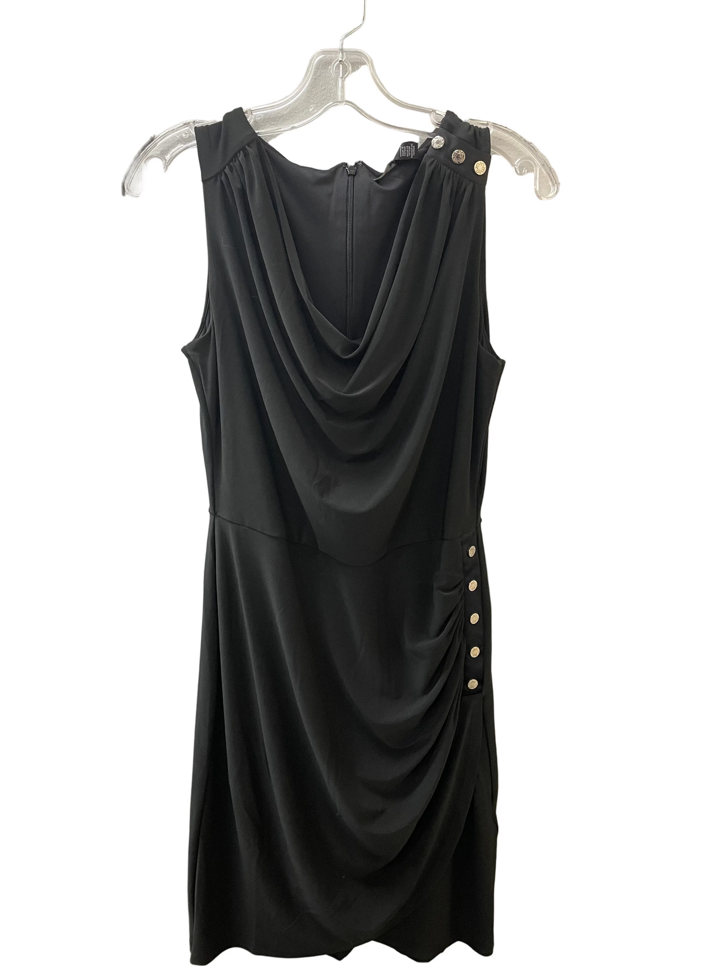 Dress Party Midi By White House Black Market In Black & Silver, Size:4