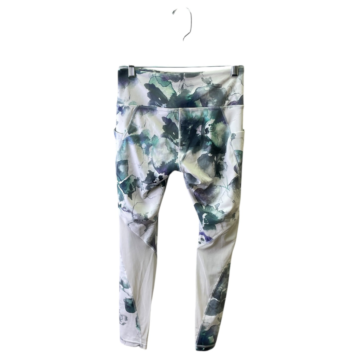 Athletic Capris By Athleta In Green & Purple, Size:S