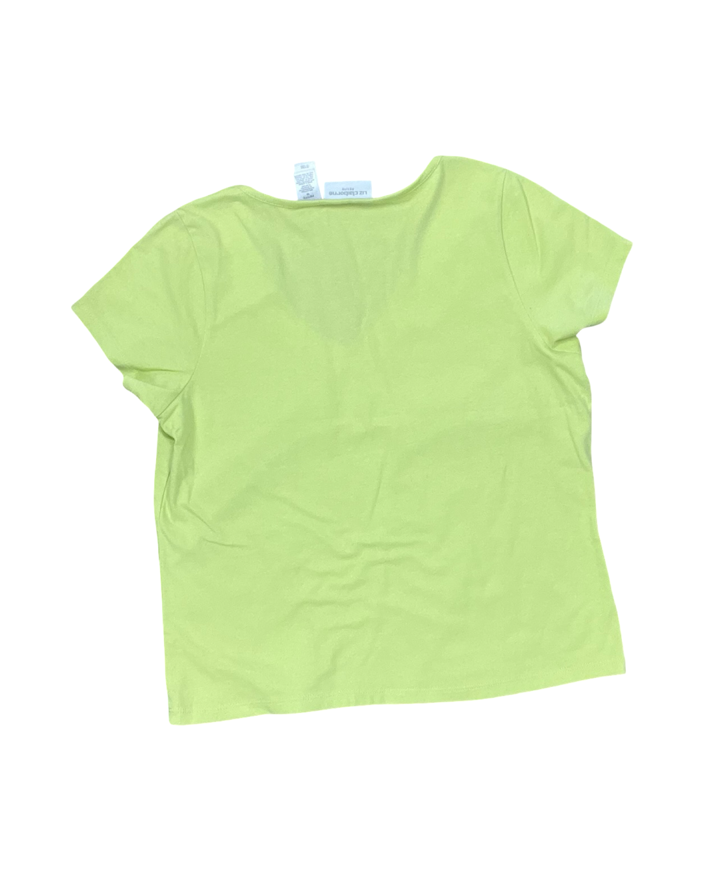 Top Ss By Liz Claiborne In Green, Size:Mp
