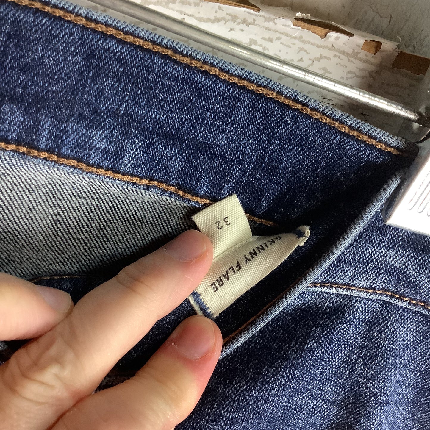 Jeans Flared By Madewell In Blue Denim, Size: 14 (32)
