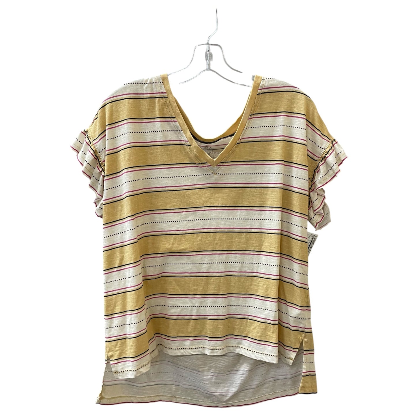 Top Sleeveless By Pilcro In Pink & Yellow, Size:S