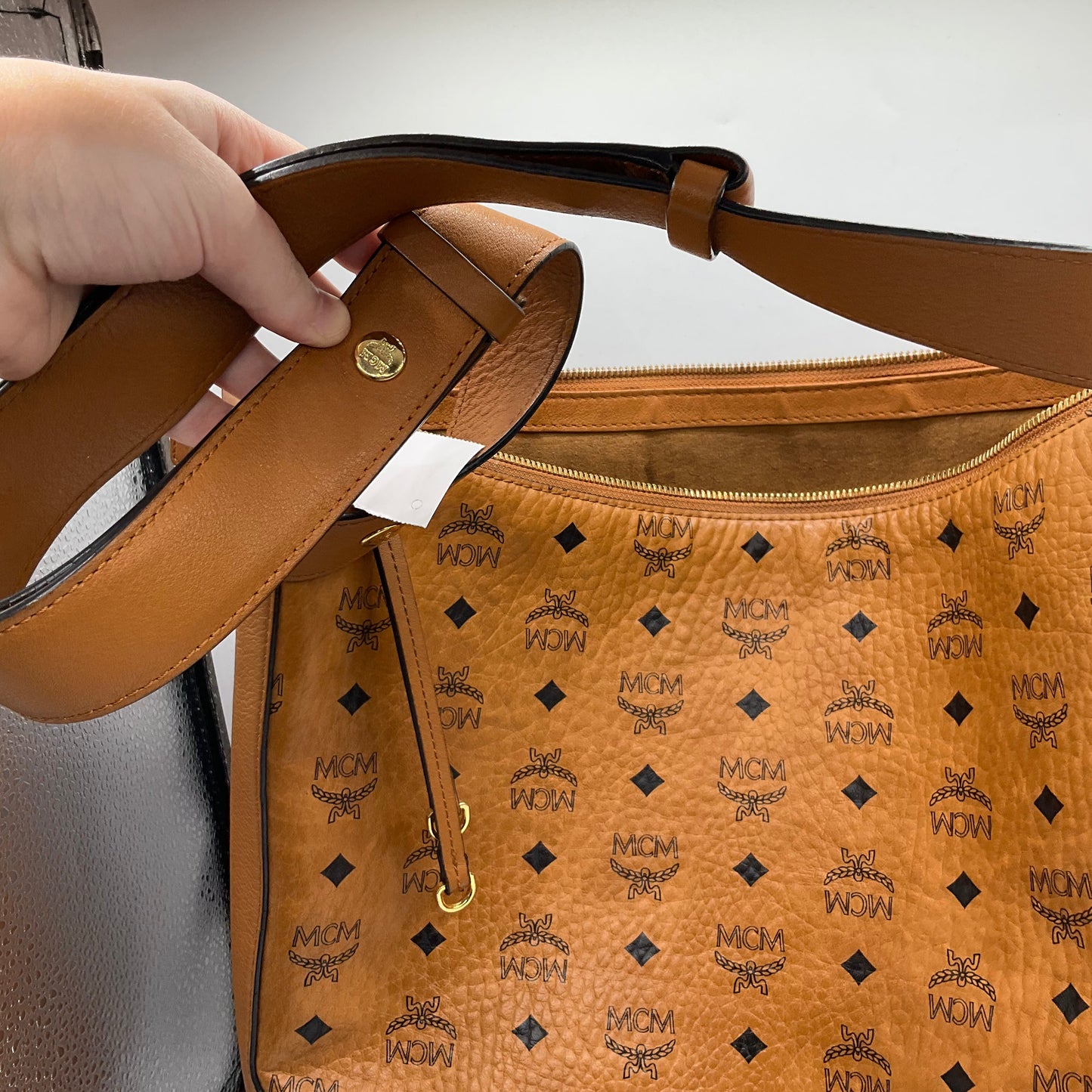 Handbag Luxury Designer By Mcm, Size: Large