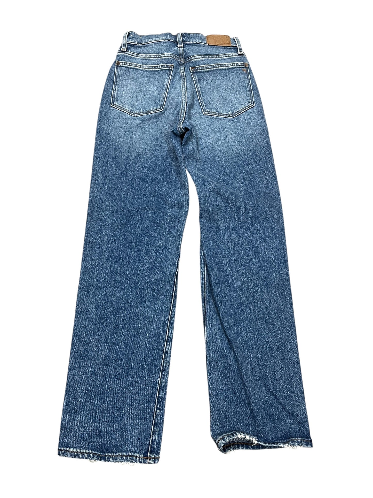 Jeans Straight By Madewell In Blue Denim, Size:0