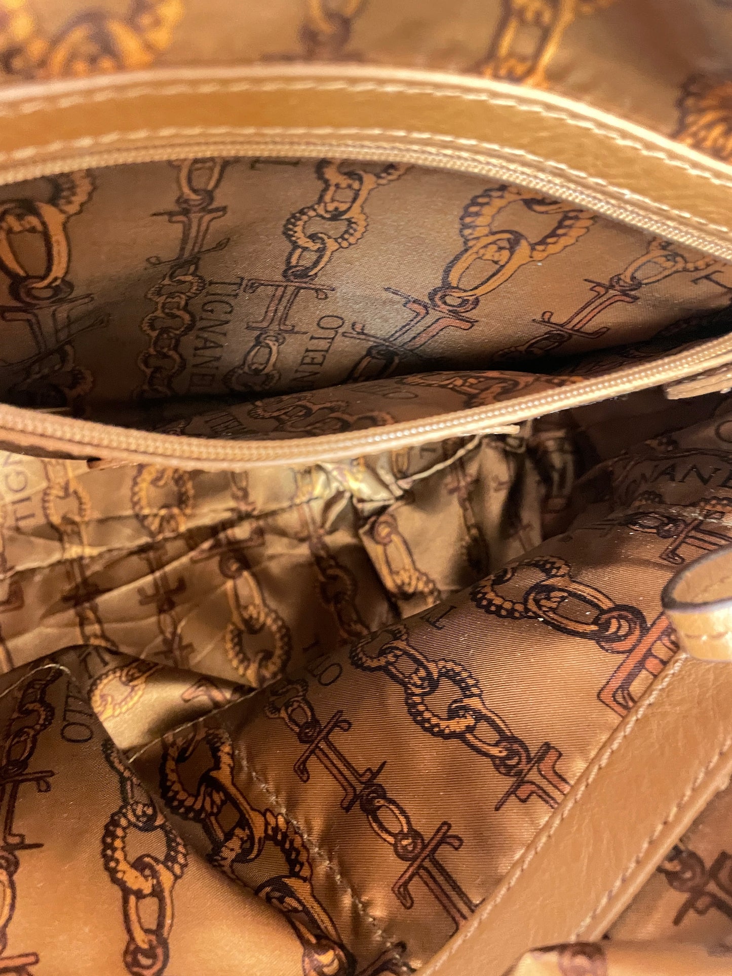 Handbag Leather By Tignanello Purses, Size: Medium