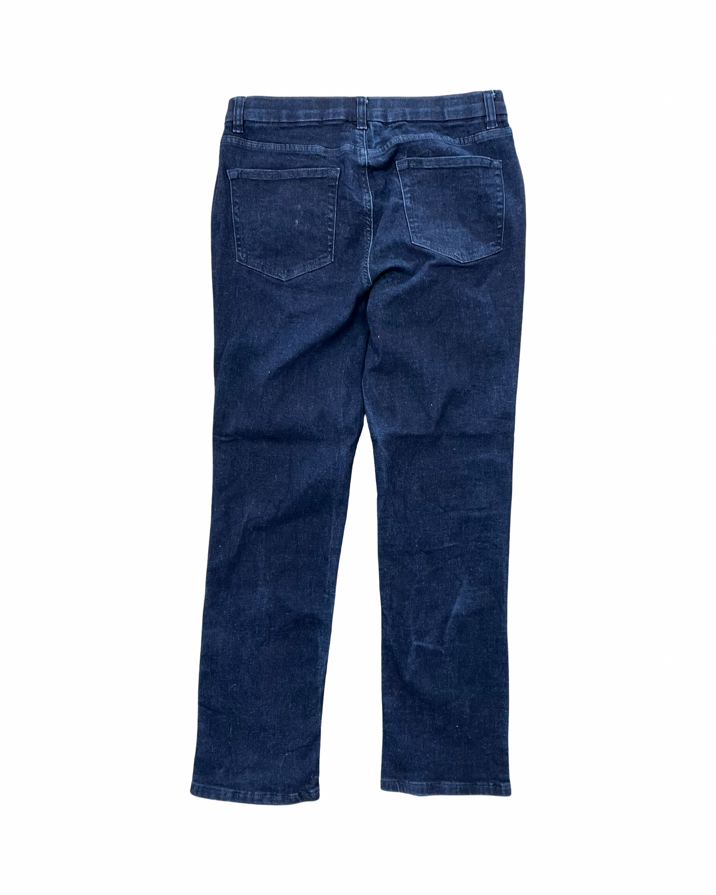 Jeans Straight By D&Co. In Blue Denim, Size:14