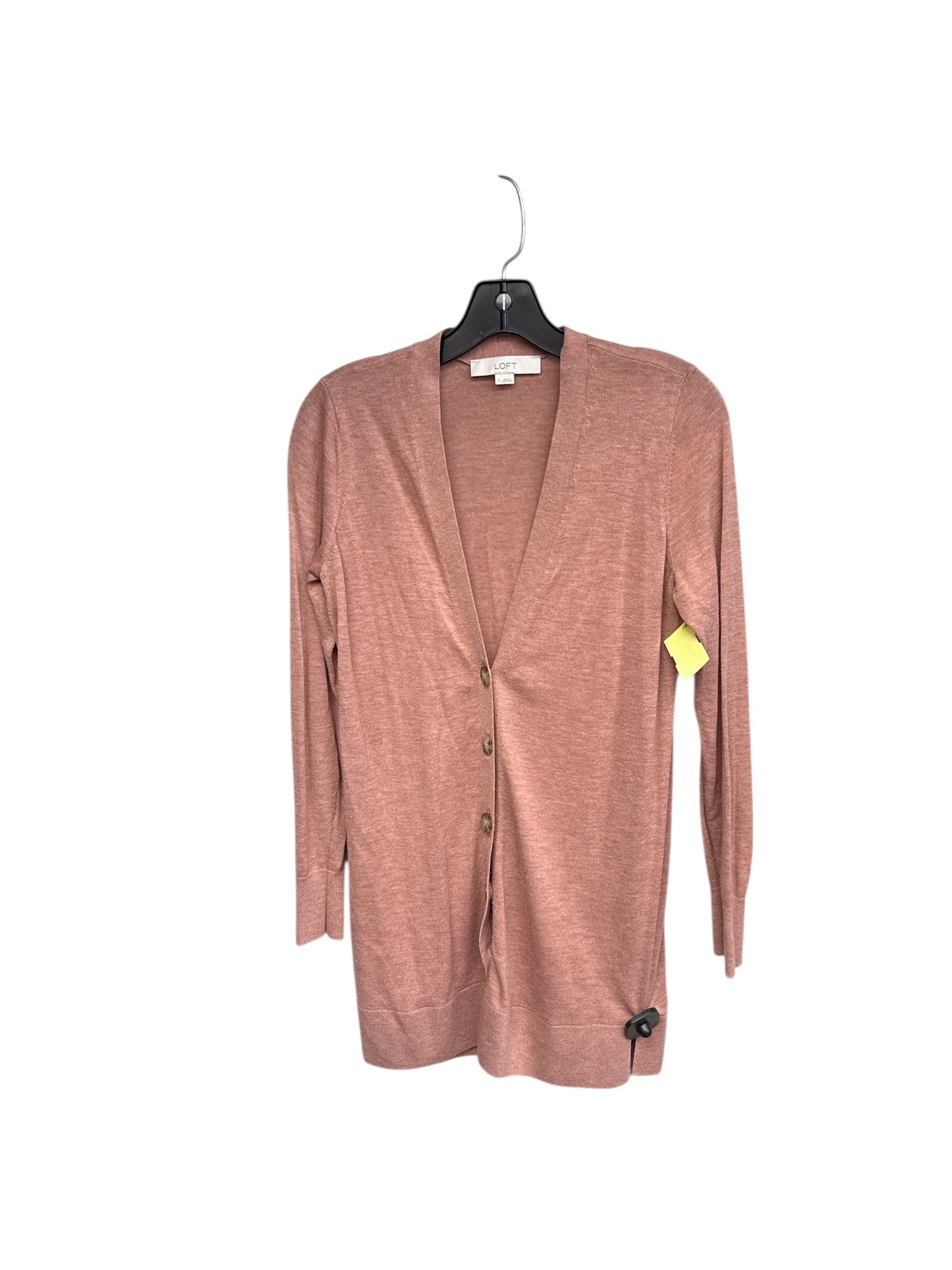 CARDIGAN by LOFT In PEACH, Size: S