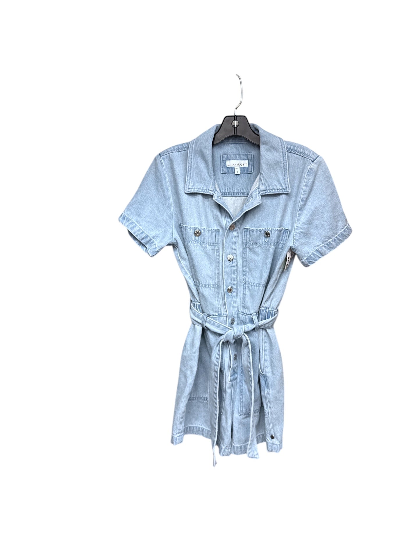 ROMPER by LOFT In BLUE DENIM, Size: 2