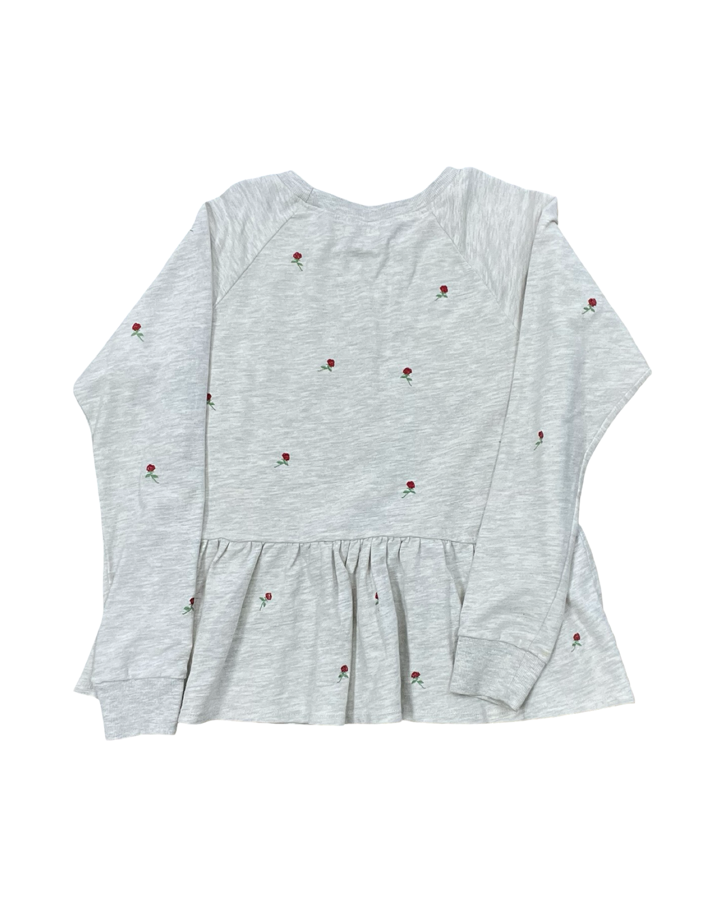 Top Ls By T.La In Grey & Red, Size:L