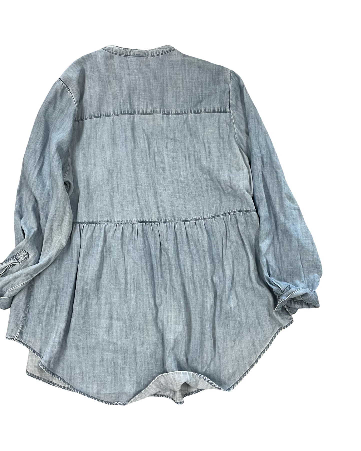 Blouse Ls By Torrid In Blue, Size:2X