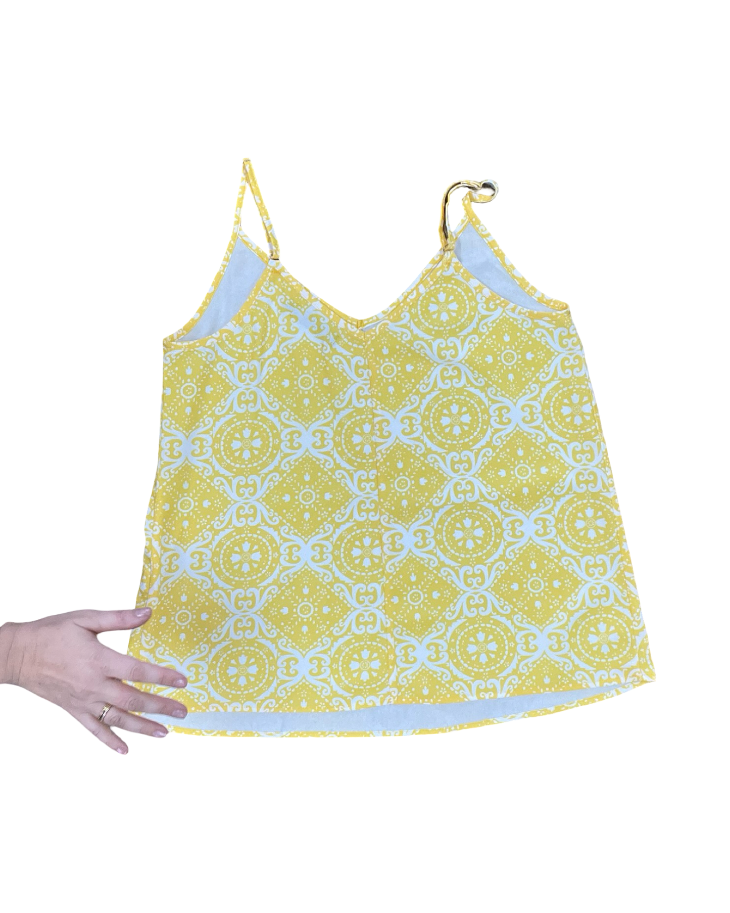 Top Sleeveless By Clothes Mentor In Yellow, Size:M