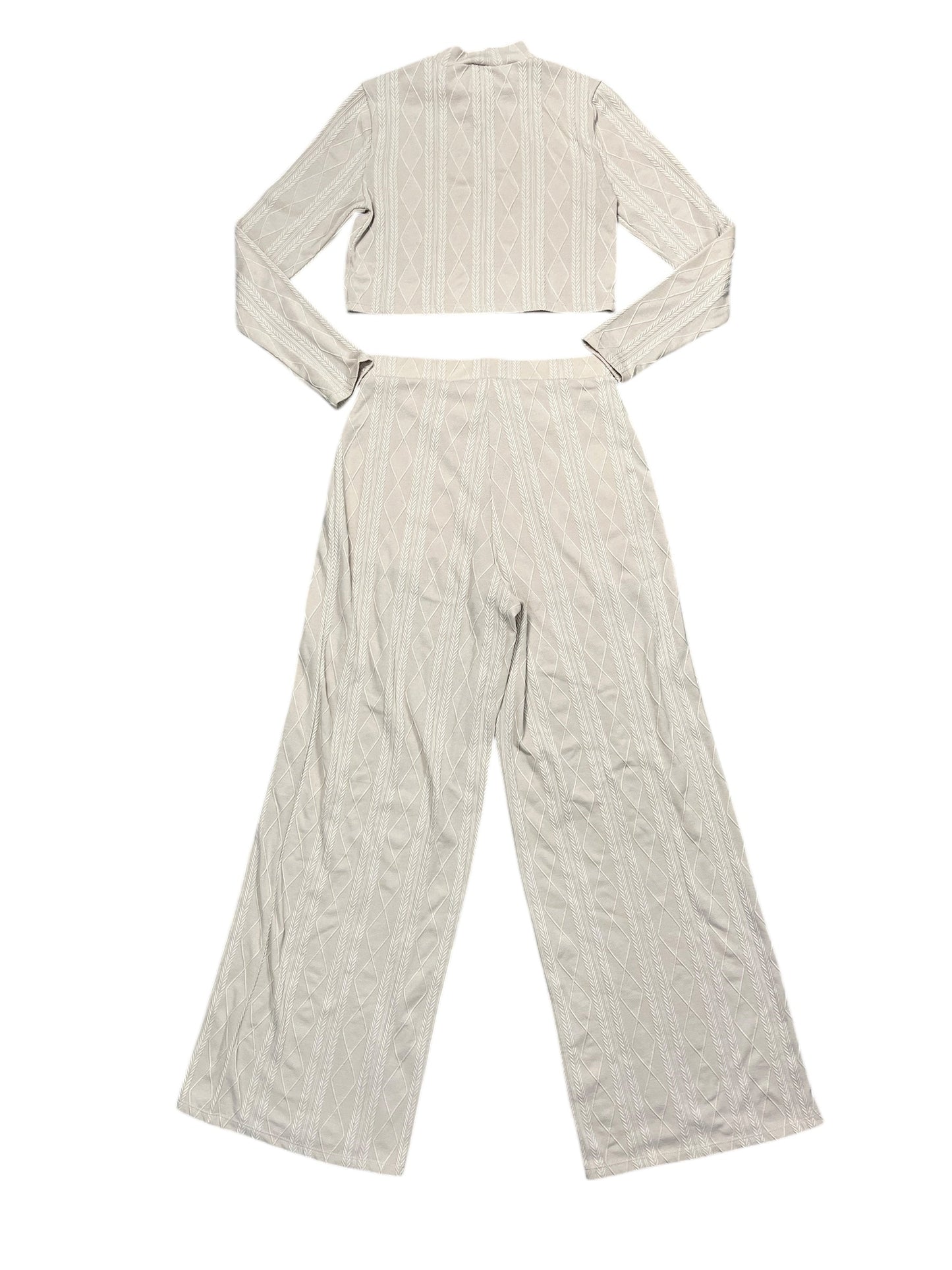 Pants Set 2Pc By Clothes Mentor In Tan, Size:M