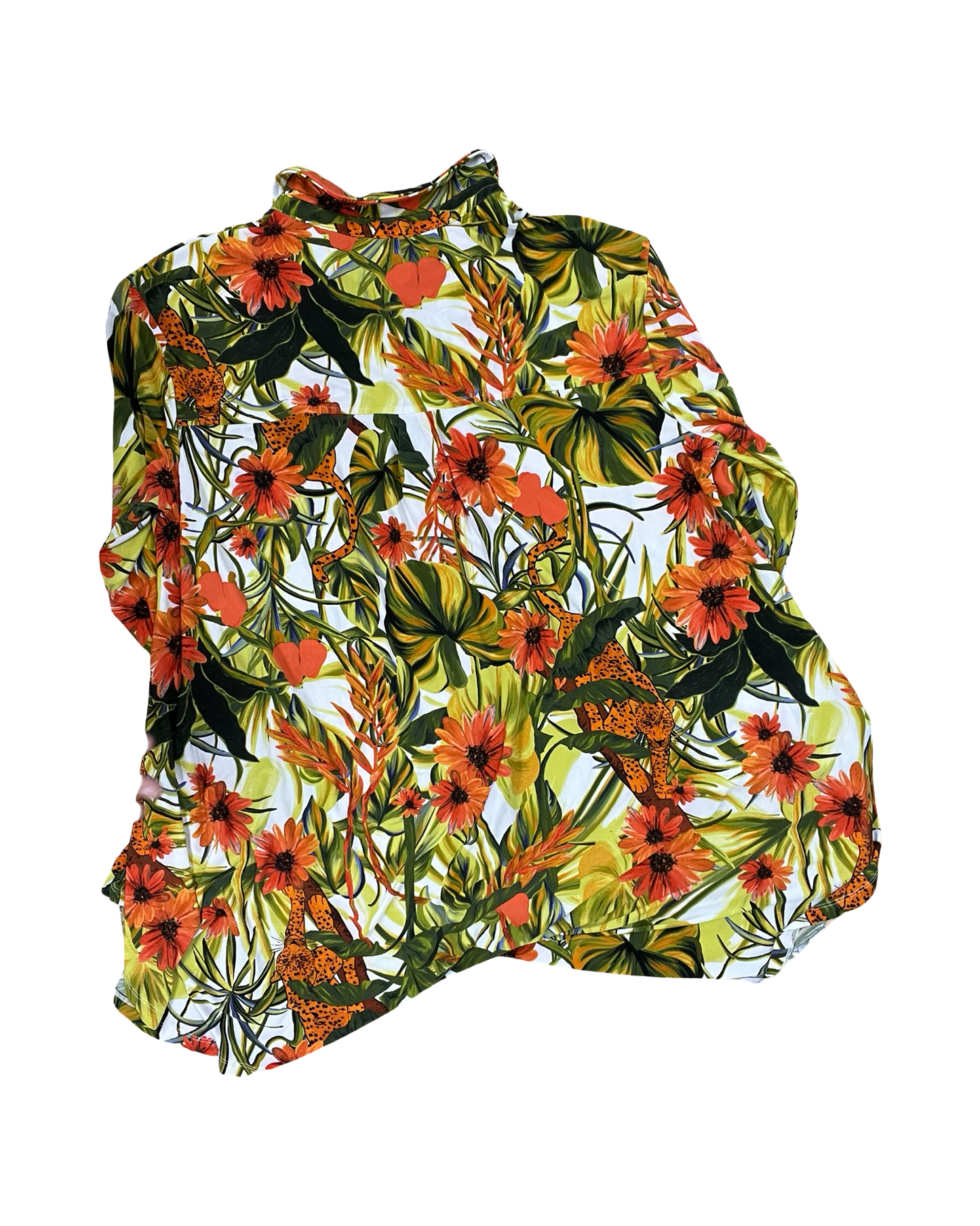 Dress Casual Midi By Women With Control In Green & Orange, Size:Xlp