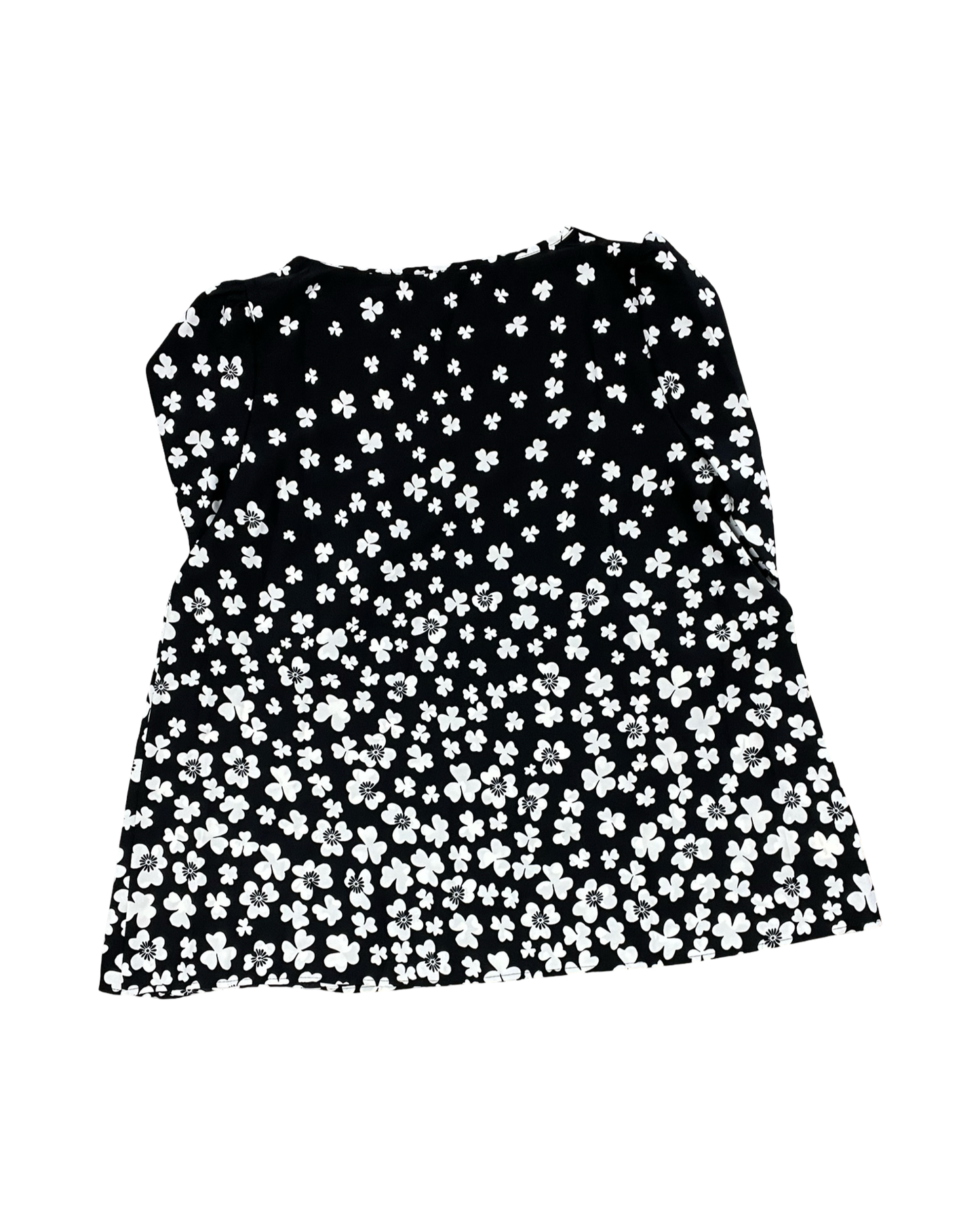 Top 3/4 Sleeve By Clothes Mentor In Black & White, Size:L