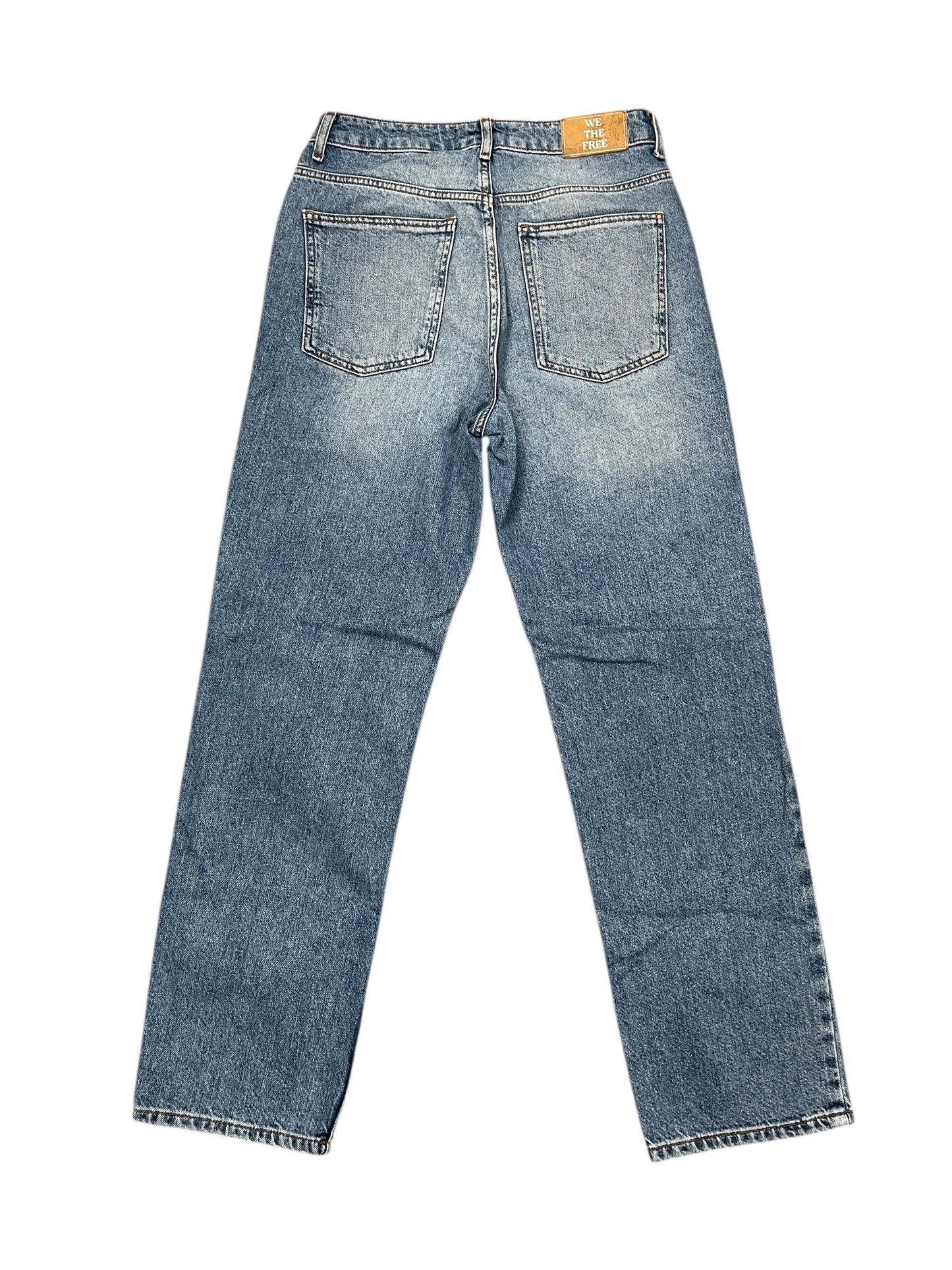 Jeans Straight By We The Free In Blue Denim, Size:6