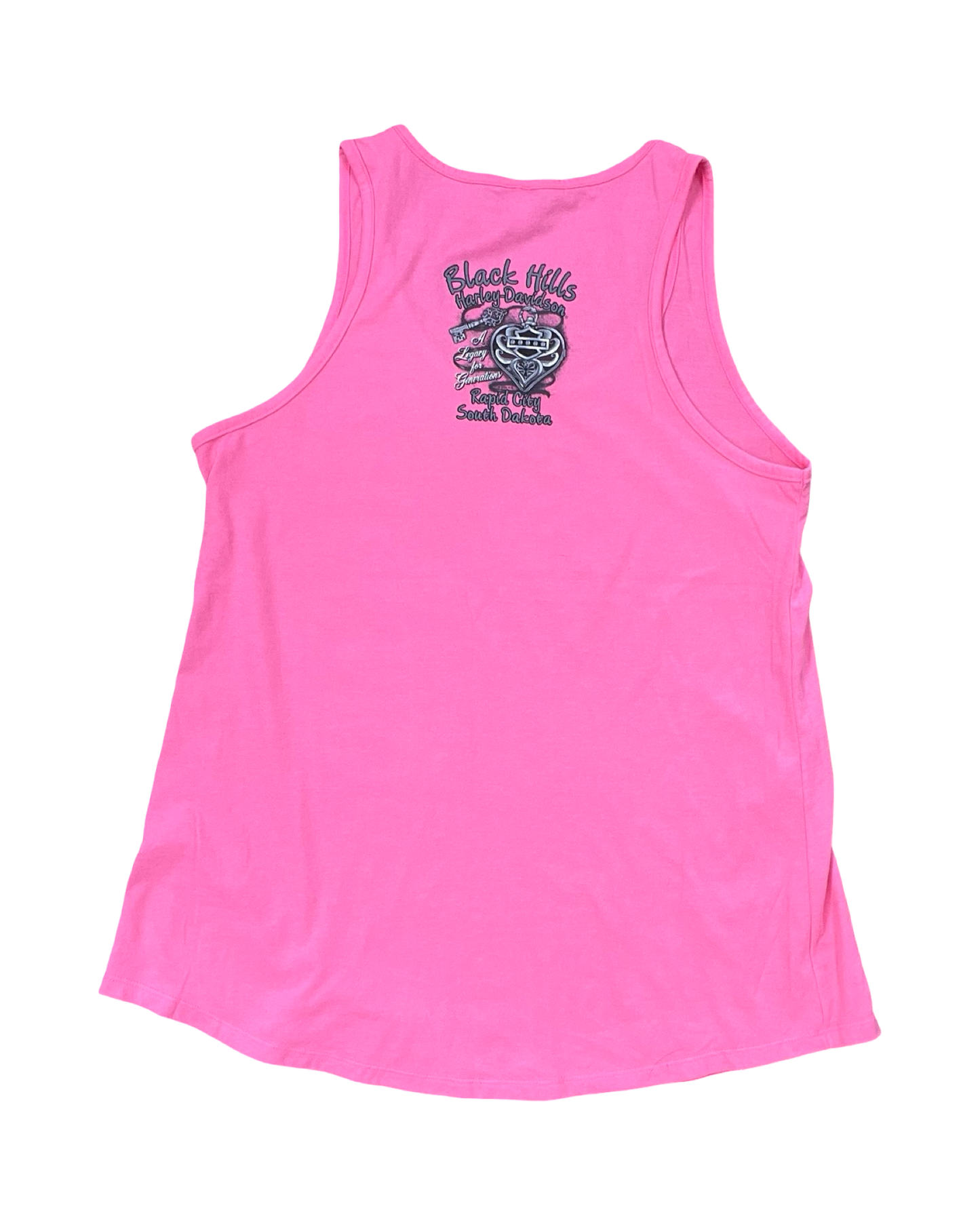 Top Sleeveless By Harley Davidson In Pink, Size:L