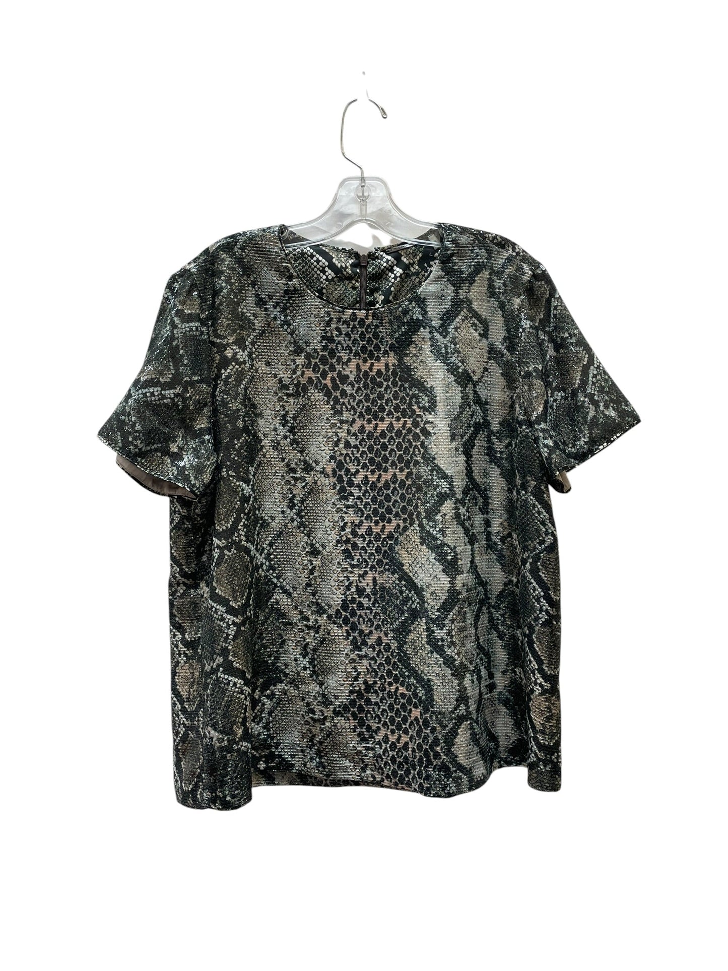 Top Ss By Elie Tahari In Snakeskin Print, Size:L