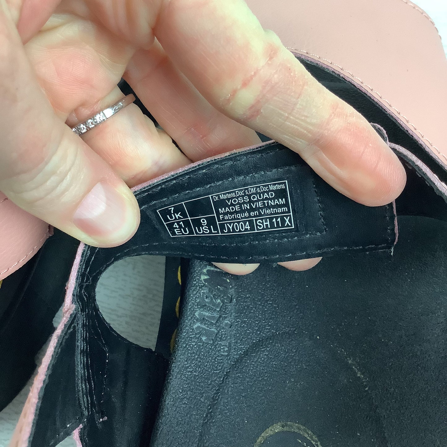 Sandals Heels Platform By Dr Martens In Pink, Size: 9