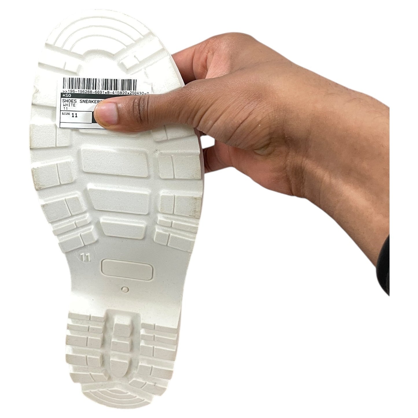 Shoes Sneakers By So In White, Size:11