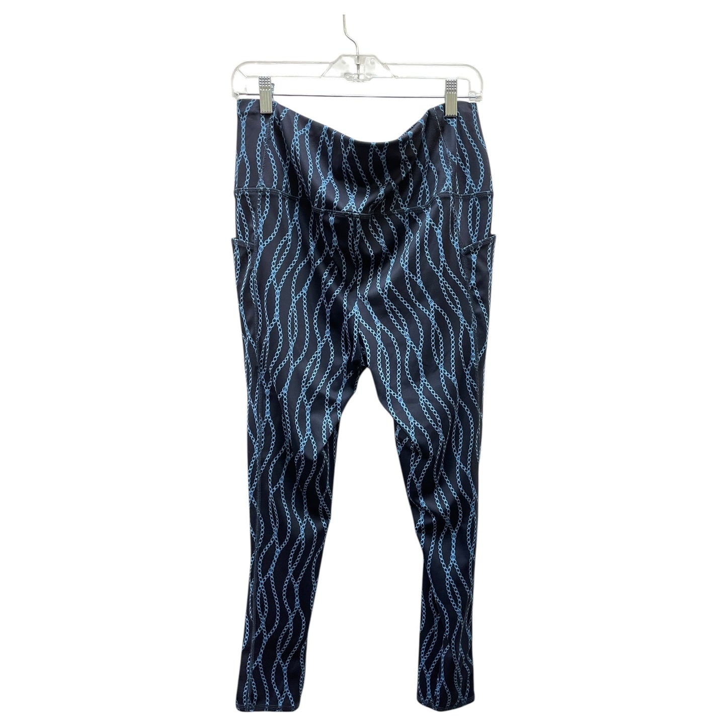 Athletic Leggings By Chicos In Blue, Size:L