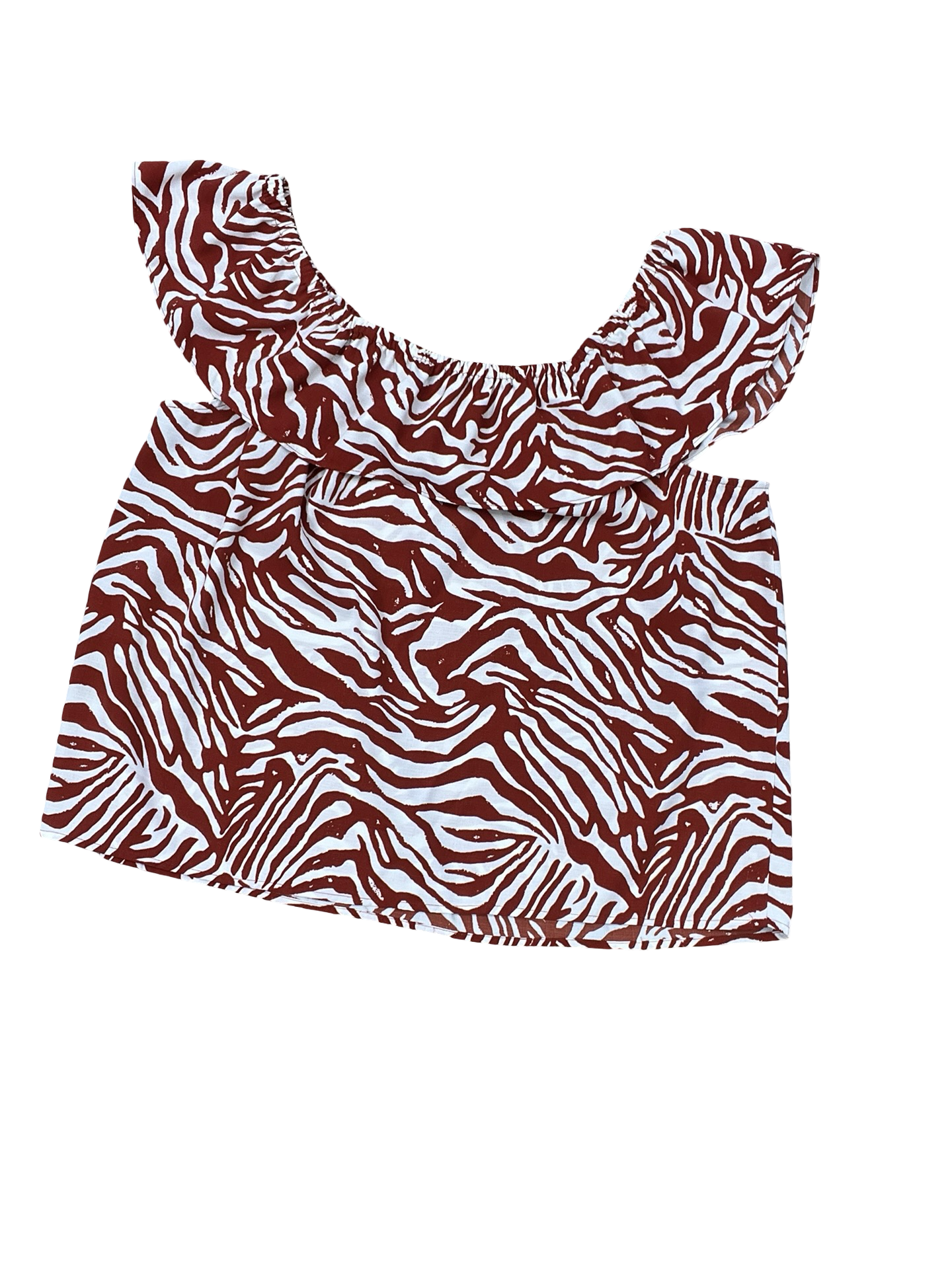 Top Ss By Nine West In Orange & White, Size:Xl