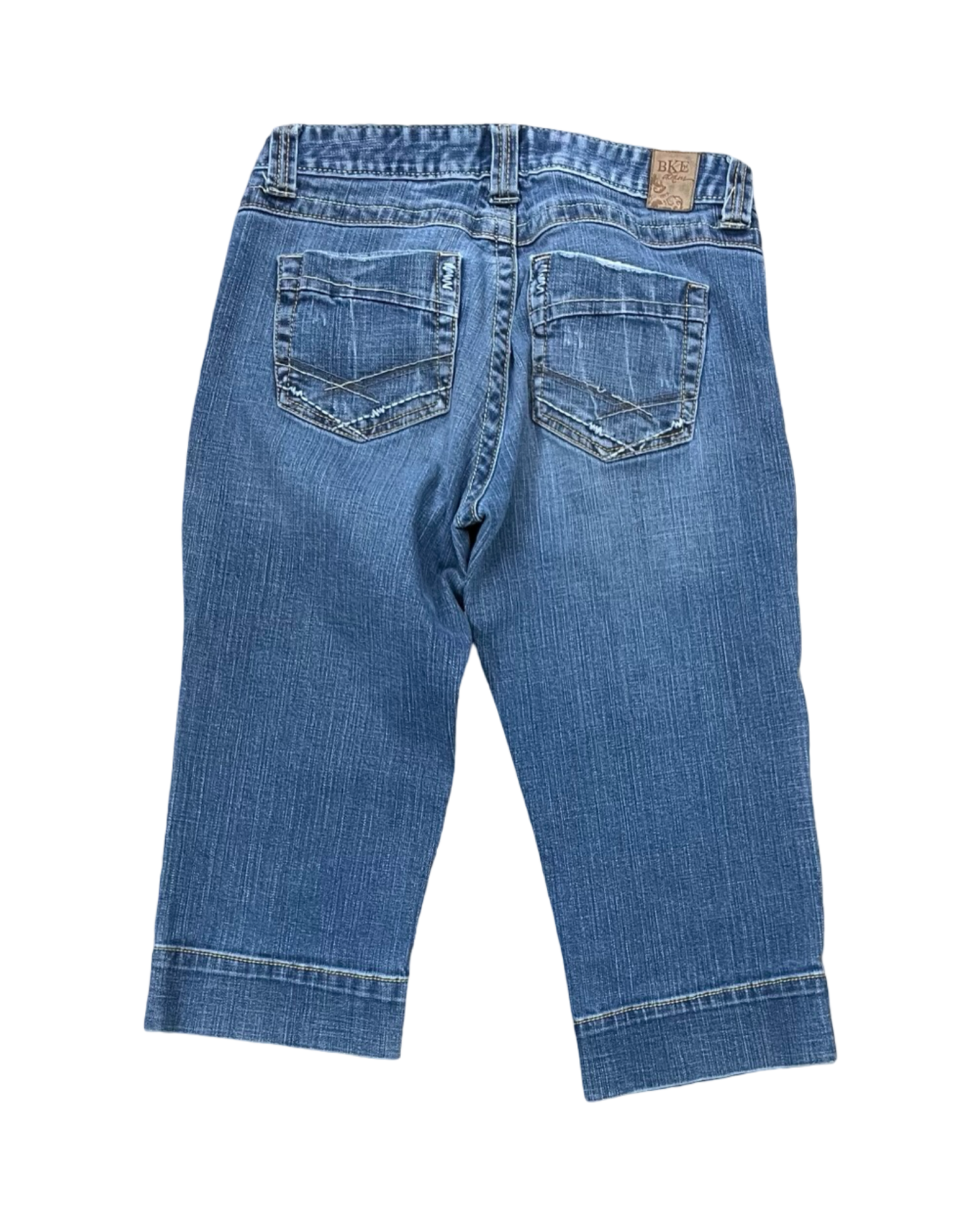 Jeans Cropped By Bke In Blue Denim, Size:10