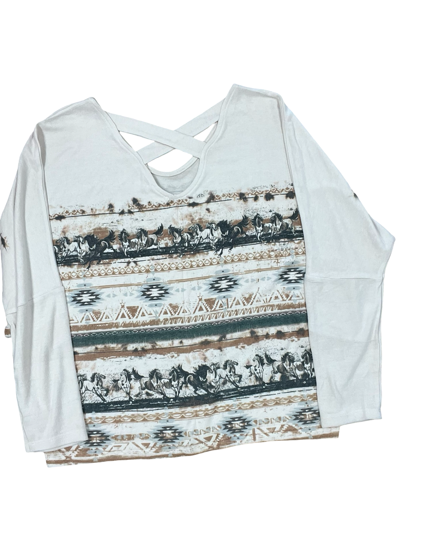 Top Ls By Clothes Mentor In Tan, Size:3X