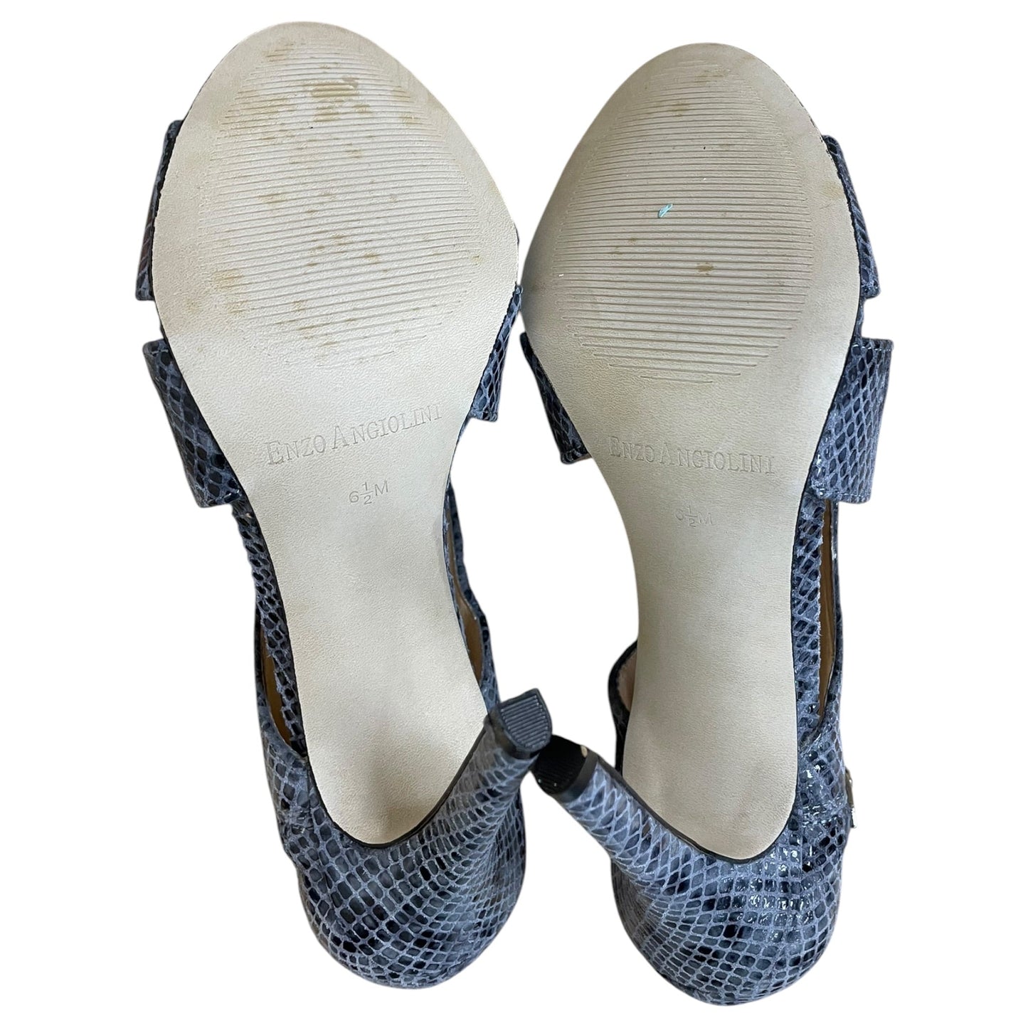 Sandals Heels Stiletto By Nine West In Animal Print, Size:6.5