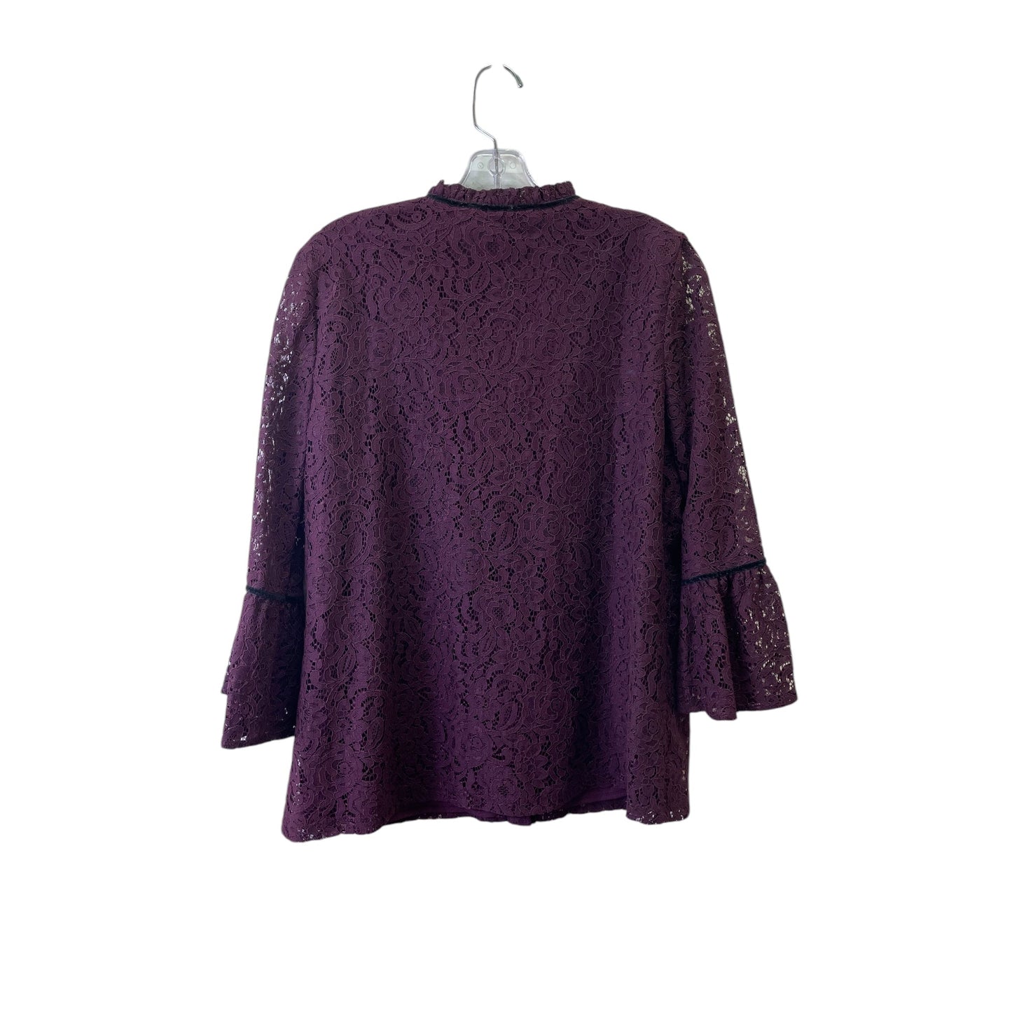 Cardigan Designer By Karl Lagerfeld In Maroon, Size:L