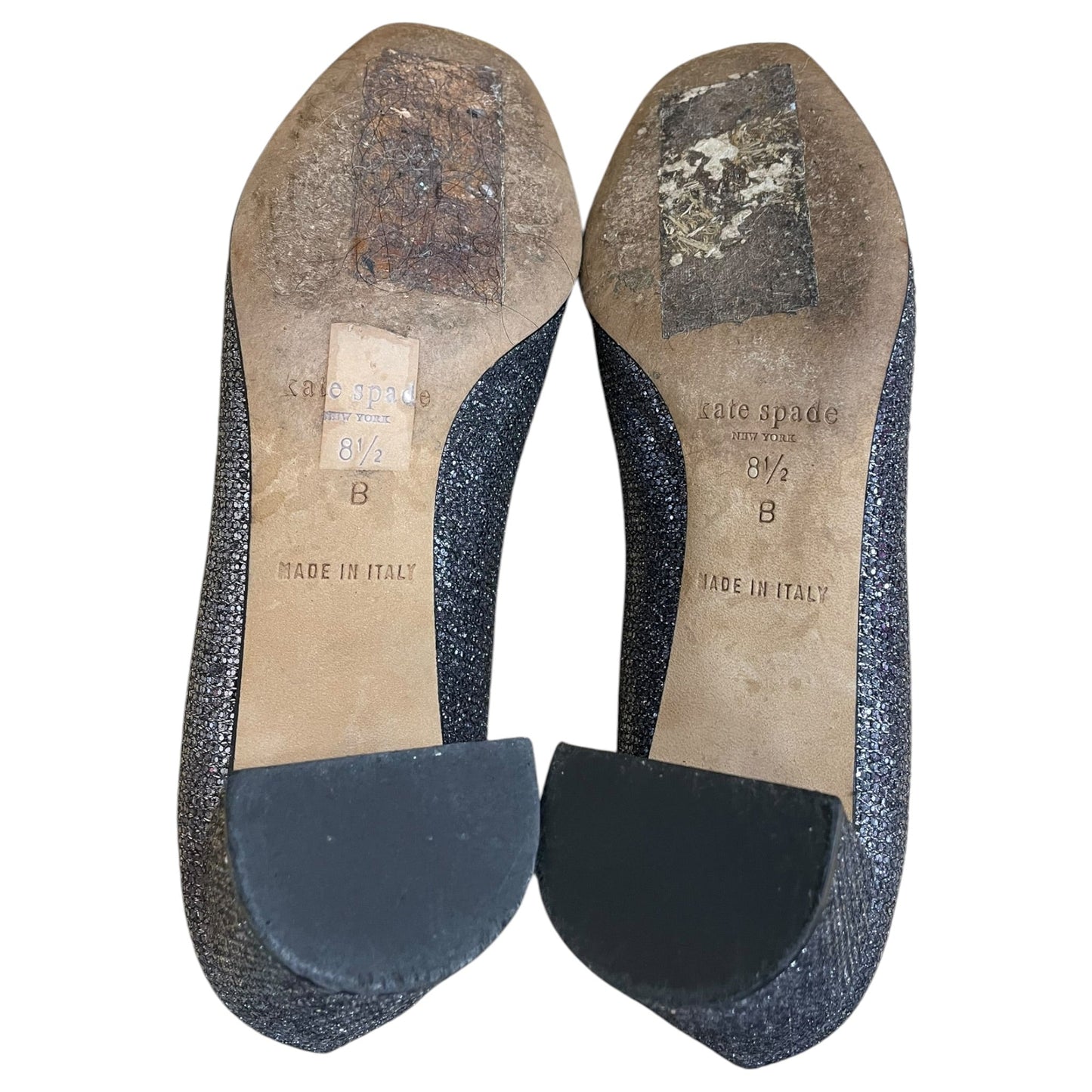 Shoes Designer By Kate Spade In Silver, Size:8.5