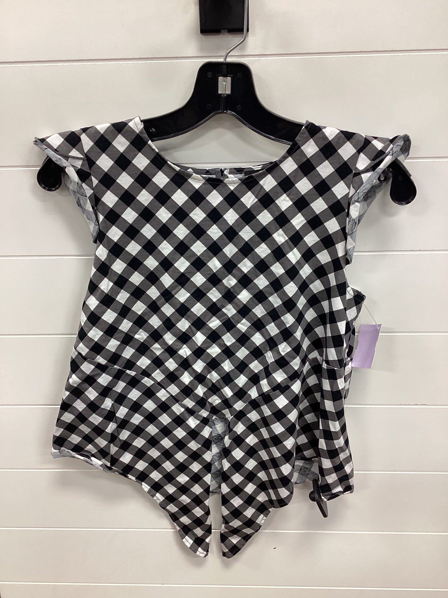 Top Ss By Ann Taylor In Black & White, Size:S