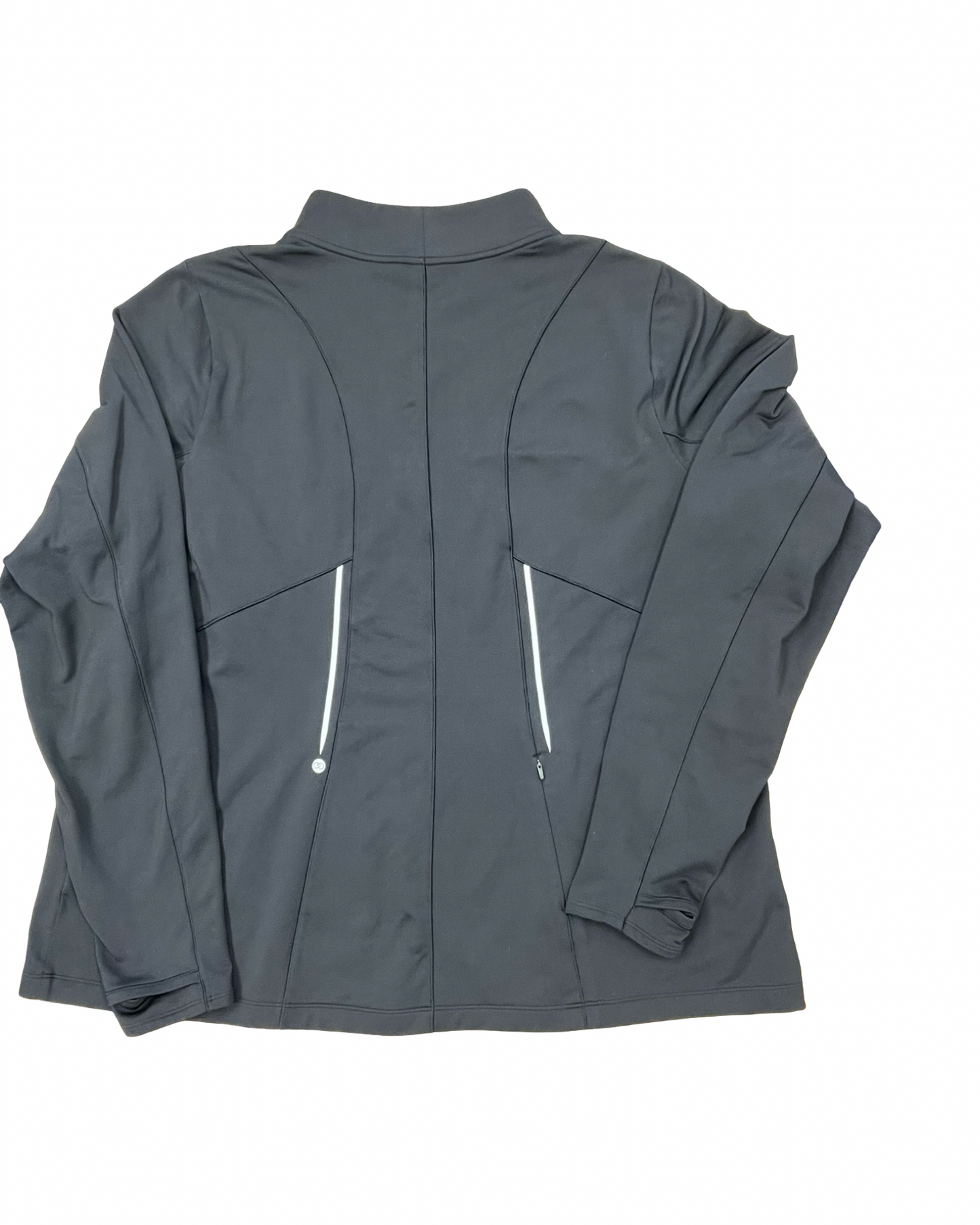 Athletic Top Ls Collar By Calia In Black, Size:3X