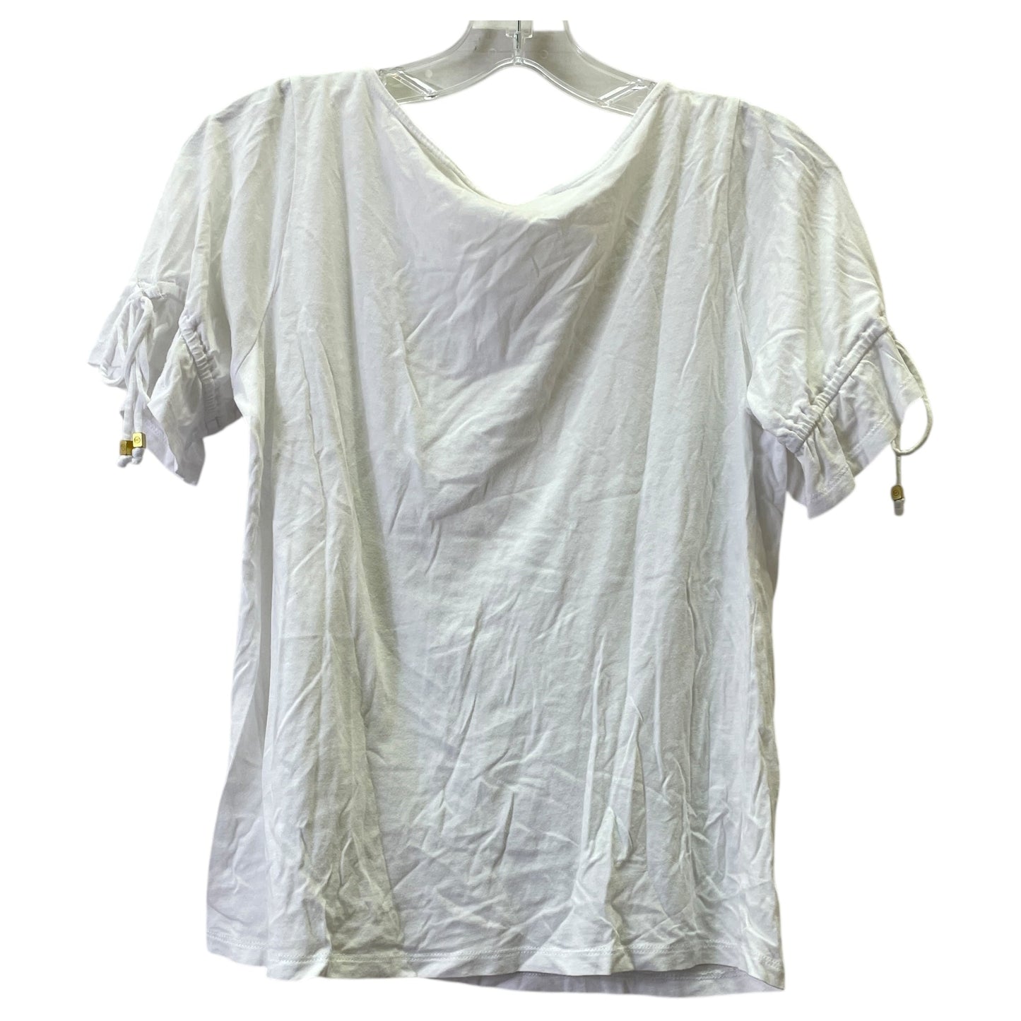 Top Ss Designer By Michael Kors In White, Size:S