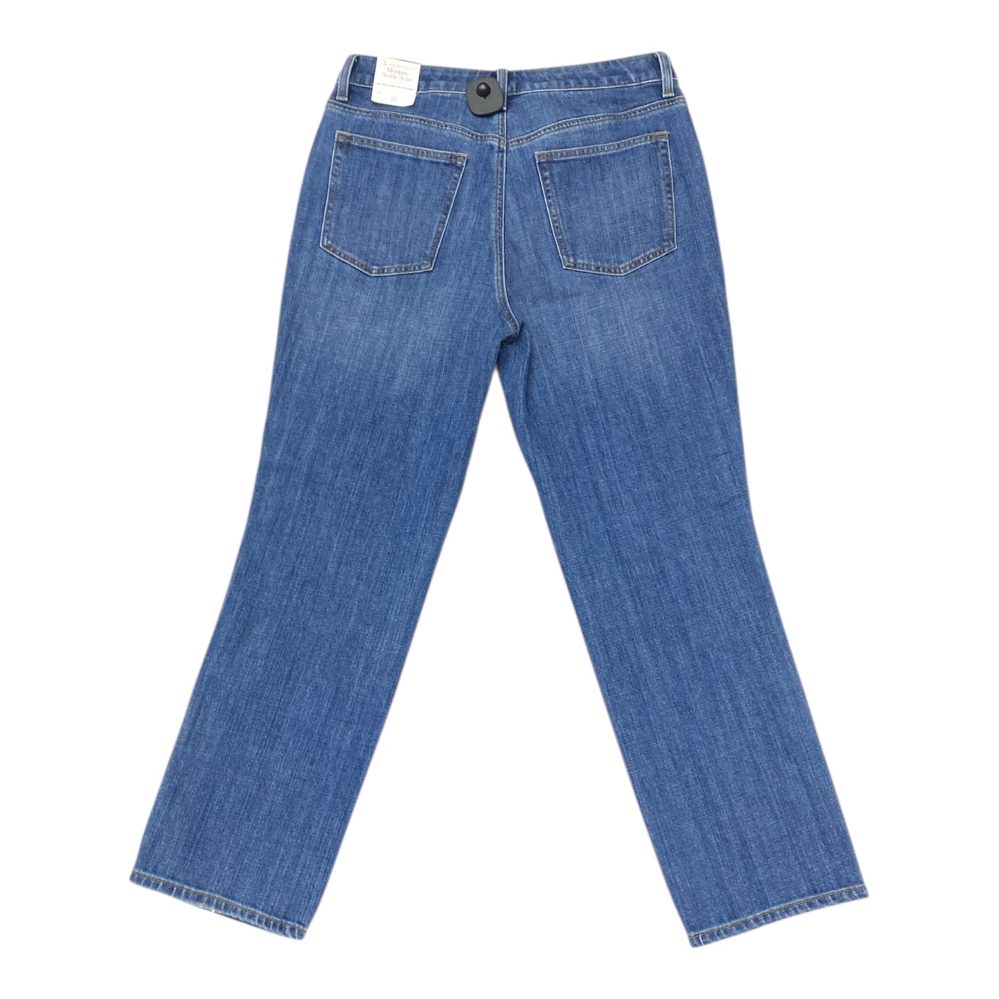 Jeans Straight By Talbots In Blue Denim, Size:10