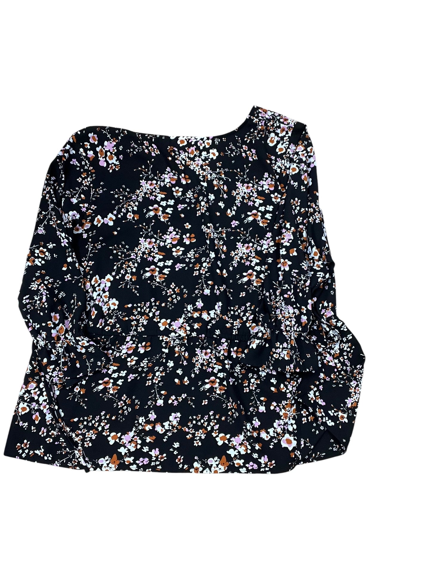 Top 3/4 Sleeve By Evri In Black, Size:1X