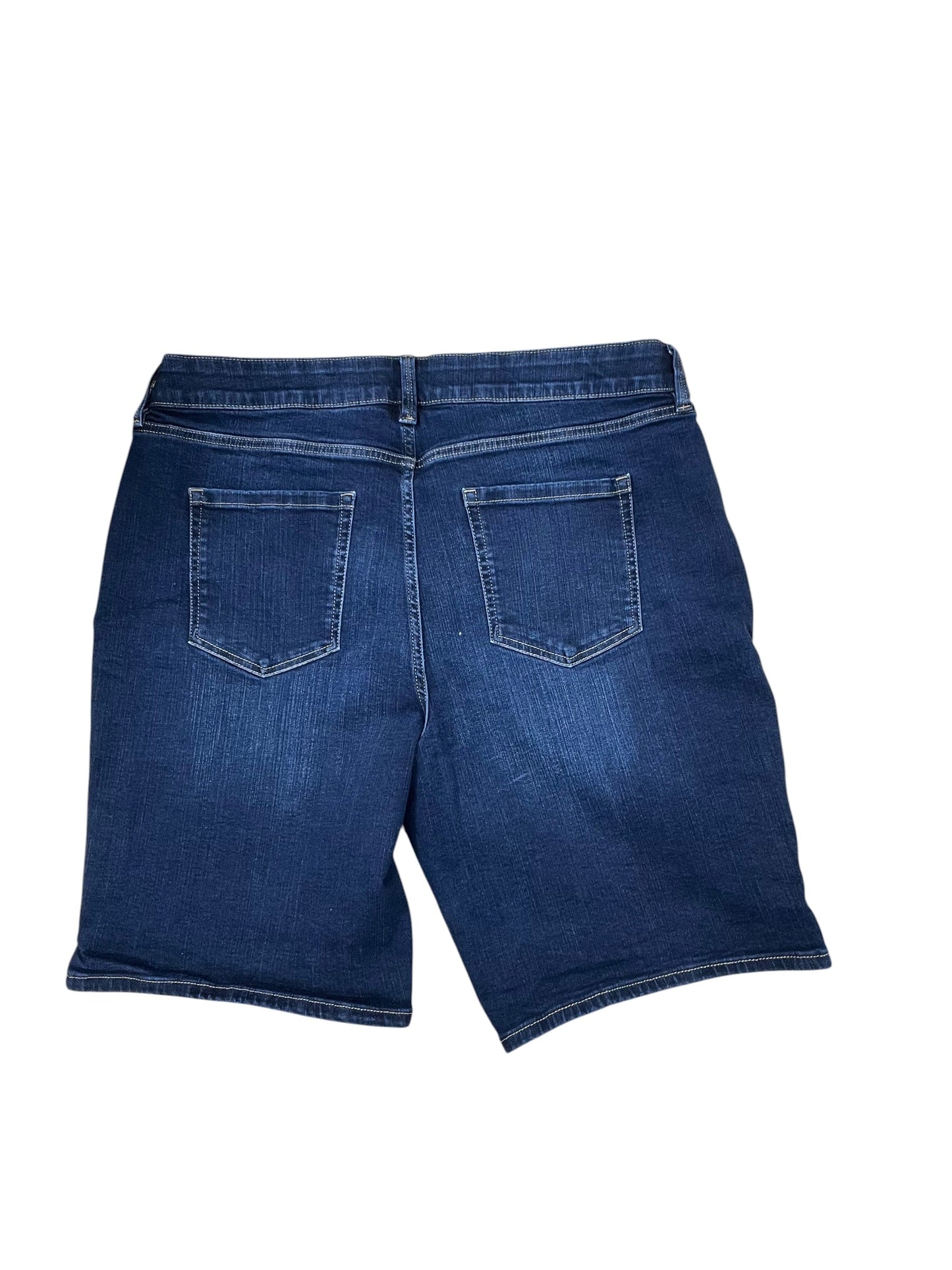 Shorts By Liz Claiborne In Blue Denim, Size:18