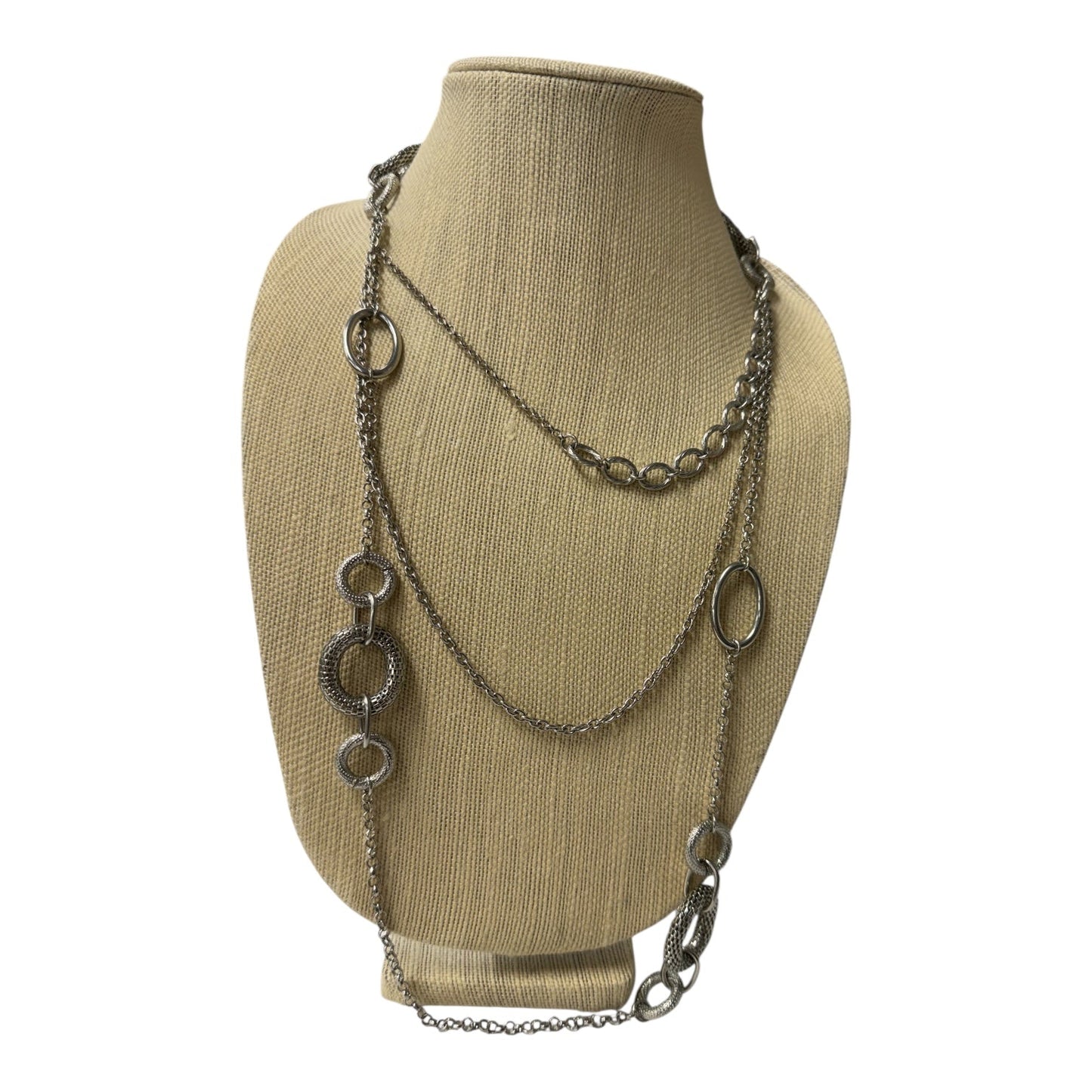 Necklace Layered By Cme In Silver