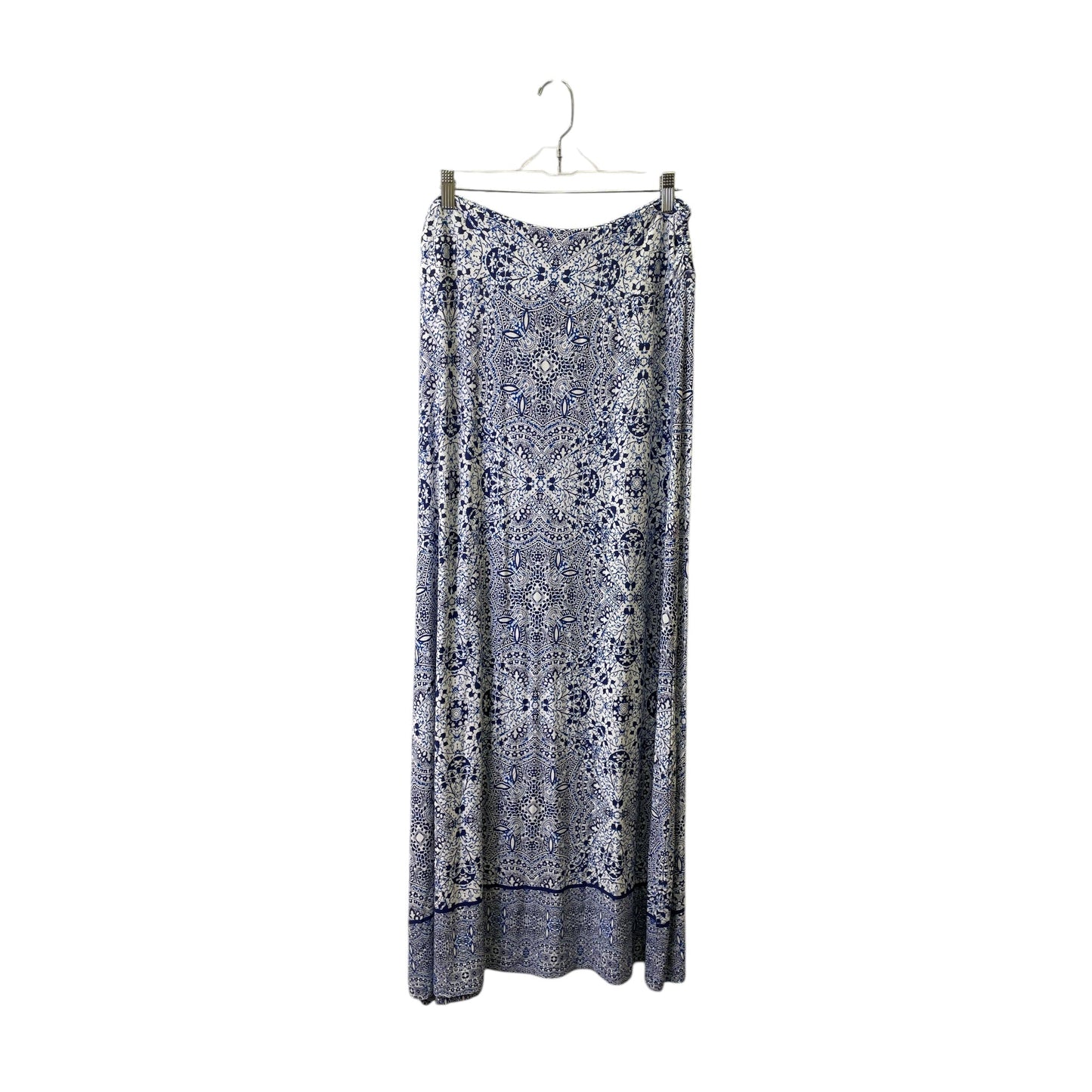 Skirt Maxi By Cynthia Rowley In Blue & White, Size:12