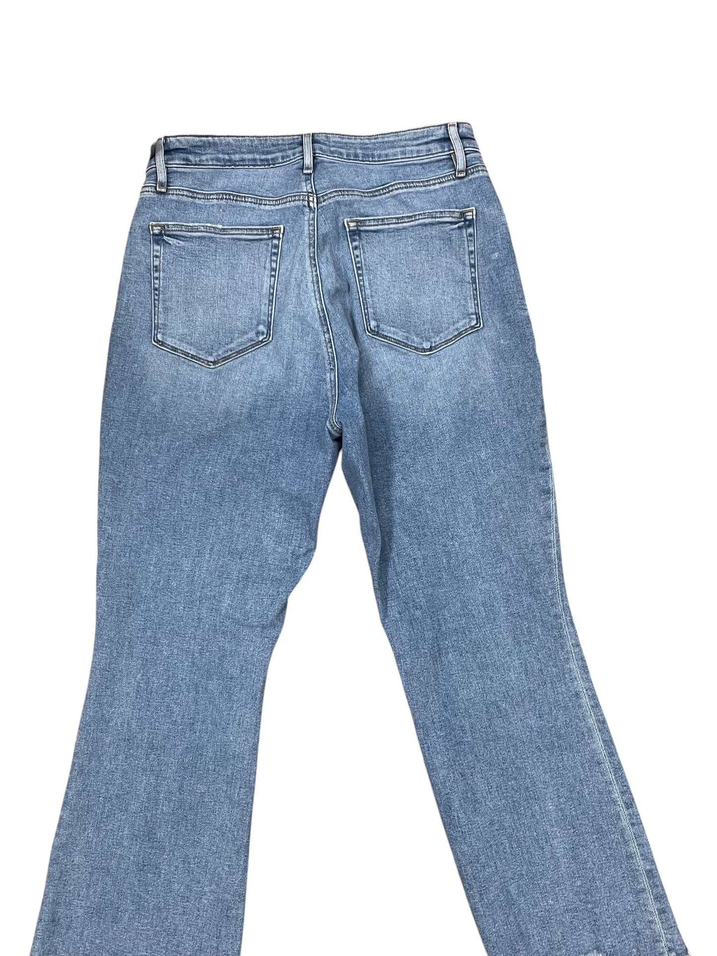 Jeans Cropped By Loft In Blue Denim, Size:12
