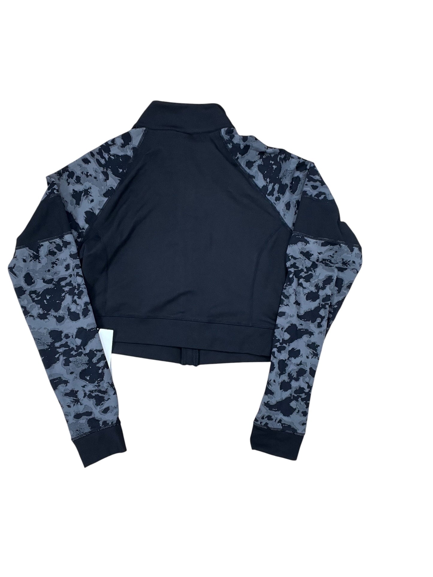 Athletic Jacket By Mono B In Black & Grey, Size:L