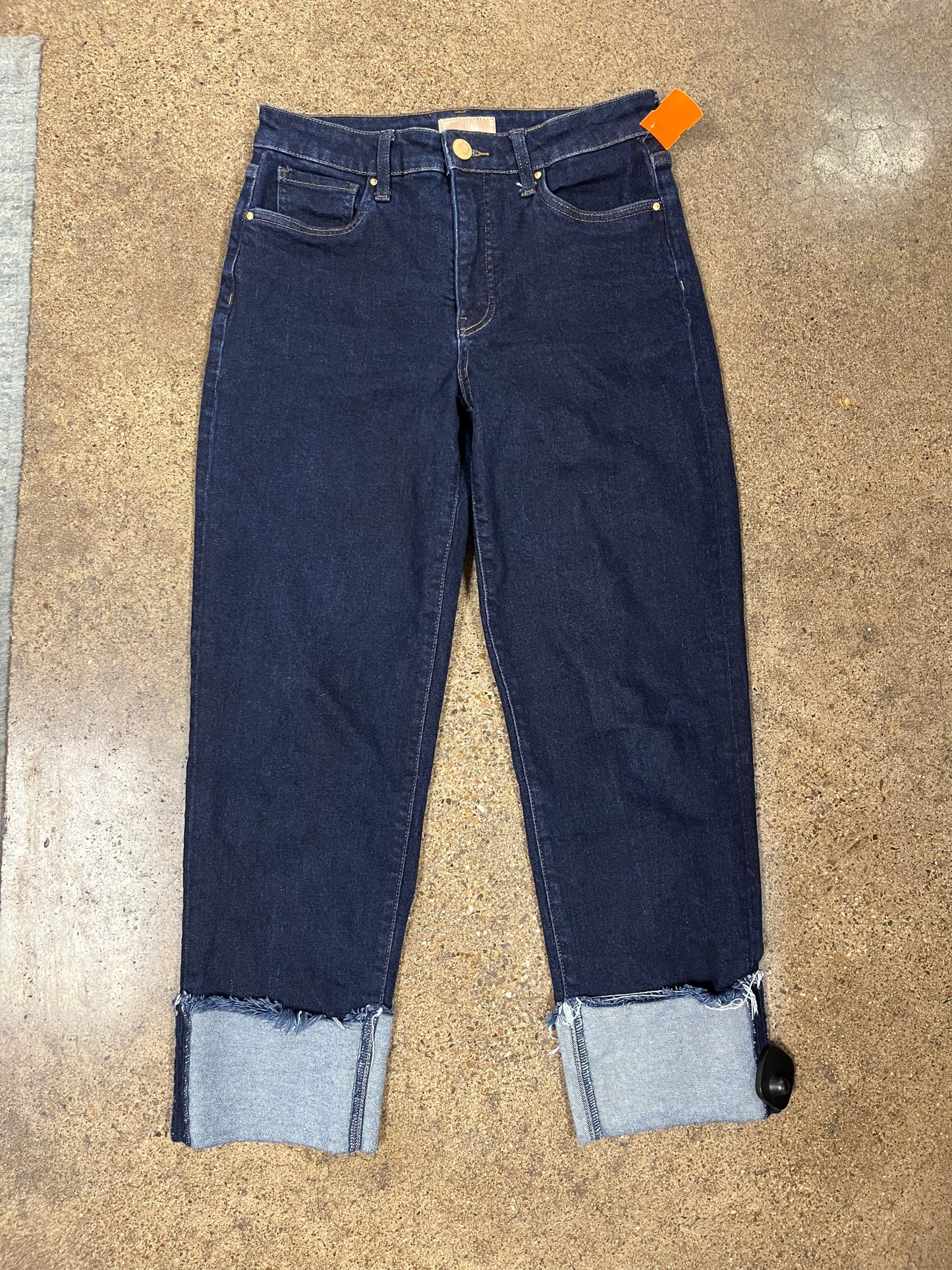Jeans Straight By Kut In Blue Denim, Size:0
