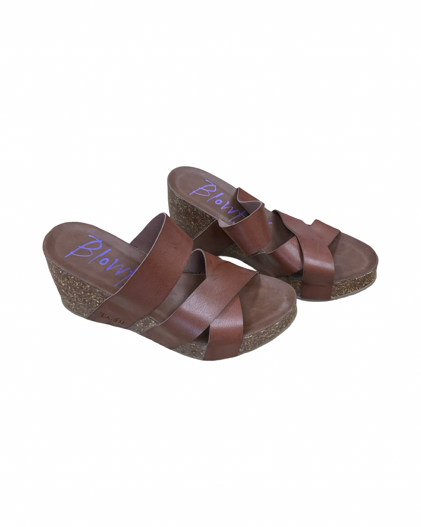 Sandals Heels Block By Blowfish In Brown, Size:9